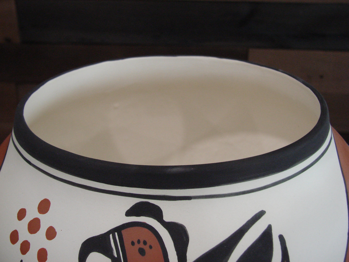 Native American Acoma Fine Line Hand Painted Pottery by Garcia