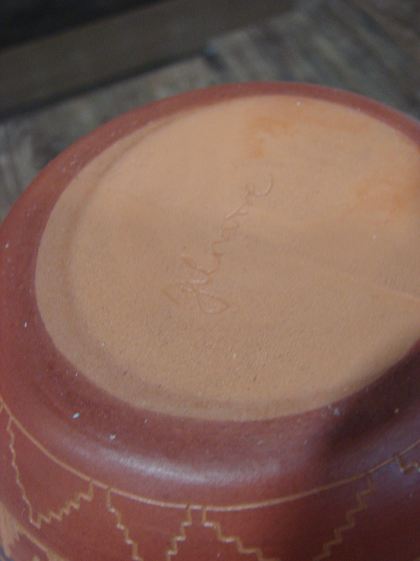 Native American Hand Etched & Hand Painted Pottery - Gilmore