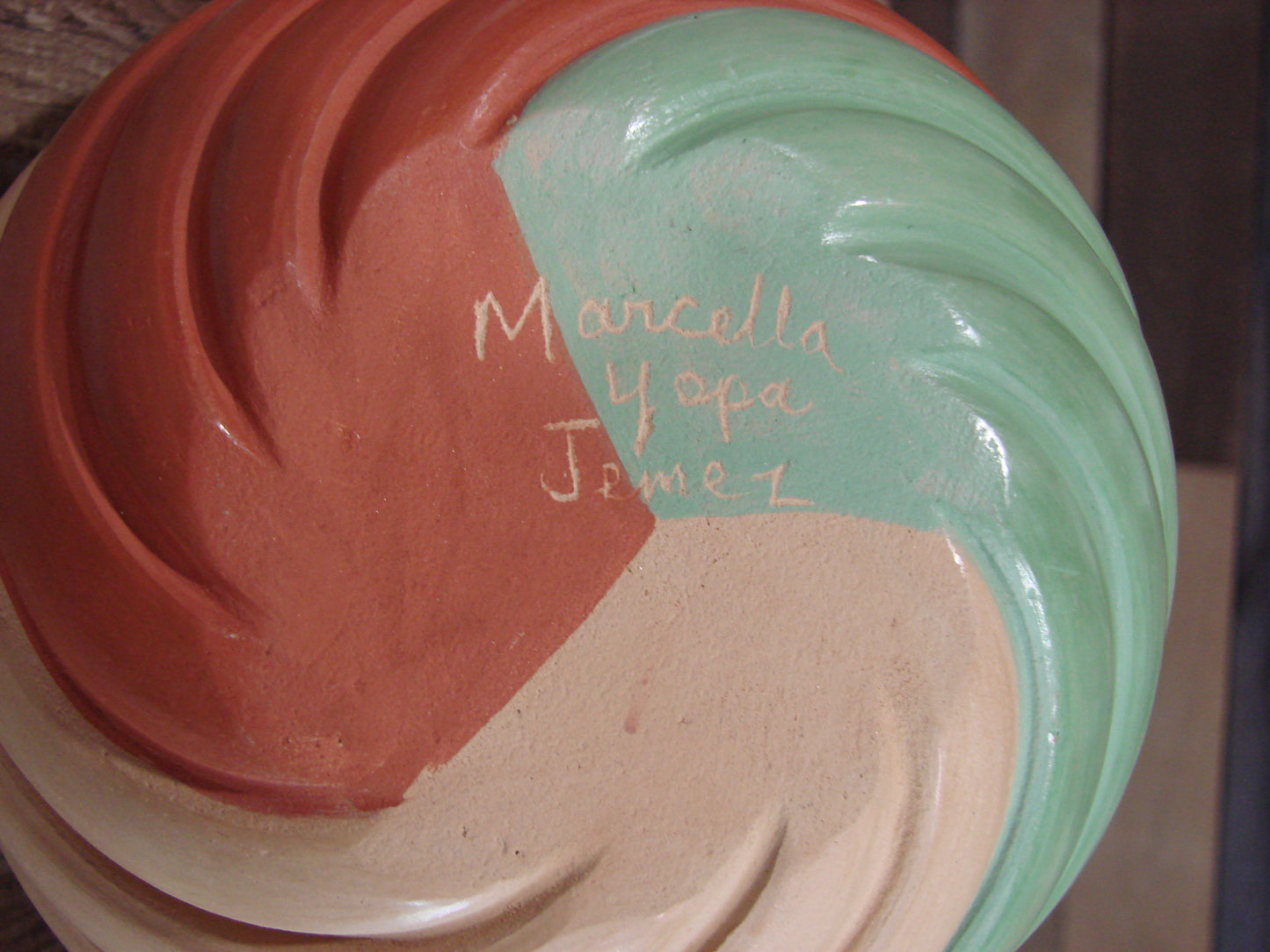 Native American Jemez Clay Hand Coiled Pottery Signed Yepa