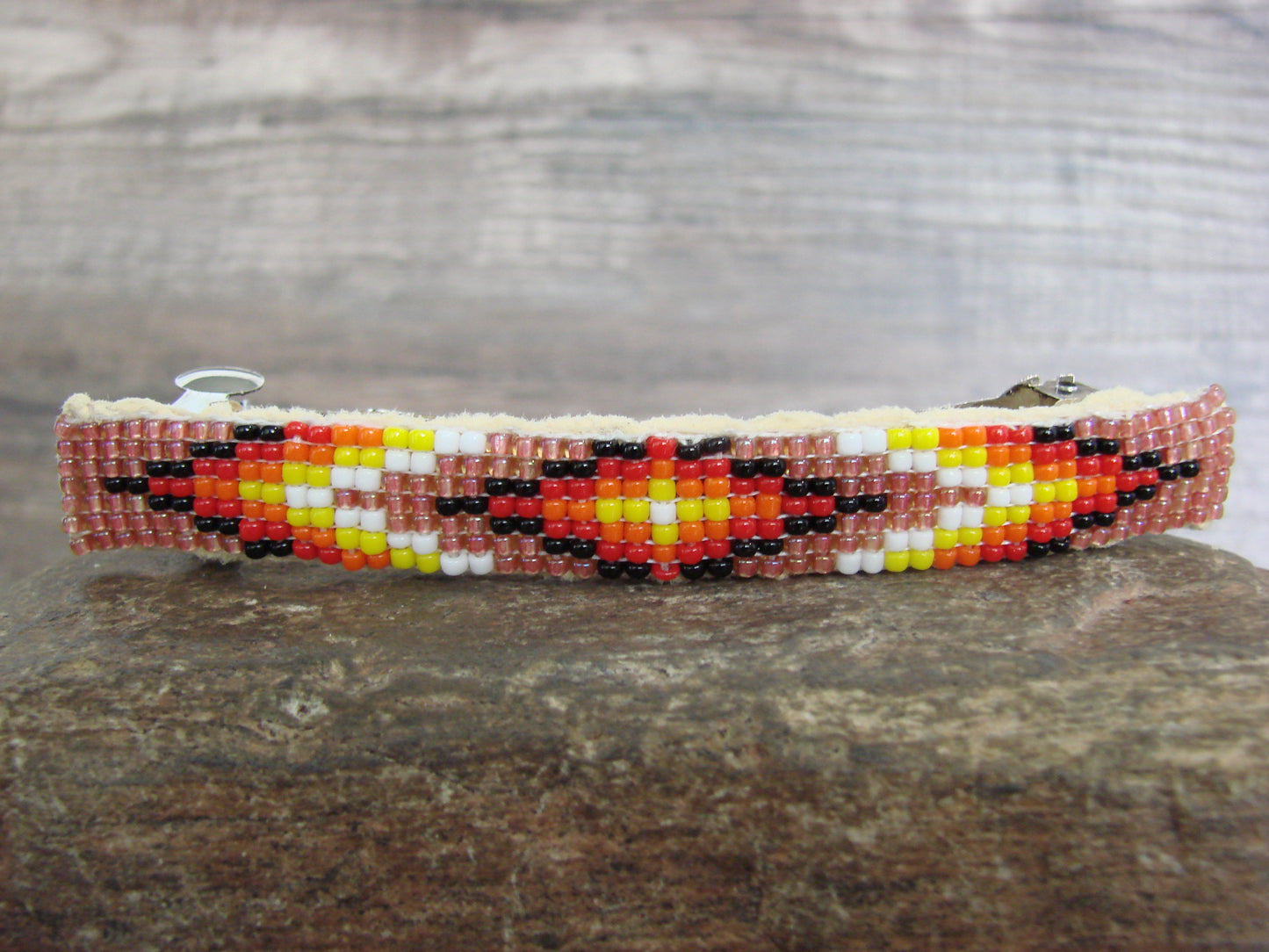 Native American Hand Beaded Hair Barrette by Cleveland