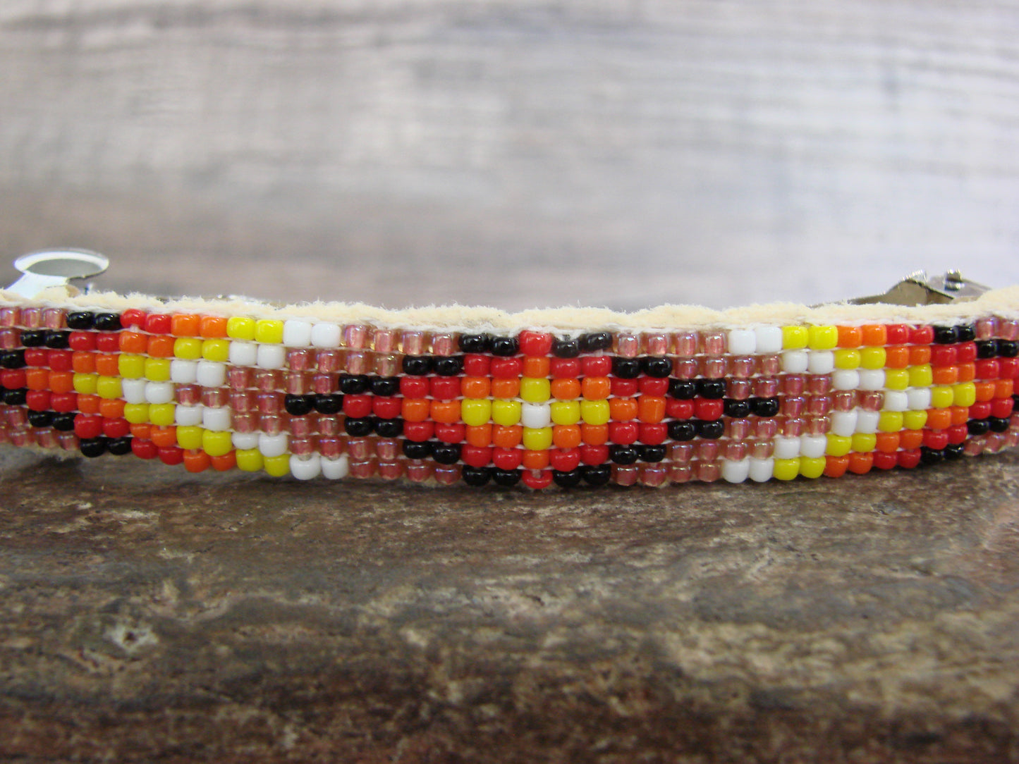 Native American Hand Beaded Hair Barrette by Cleveland