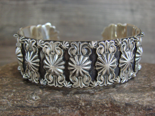 Native American Sterling Silver Star Drop Bracelet by Platero