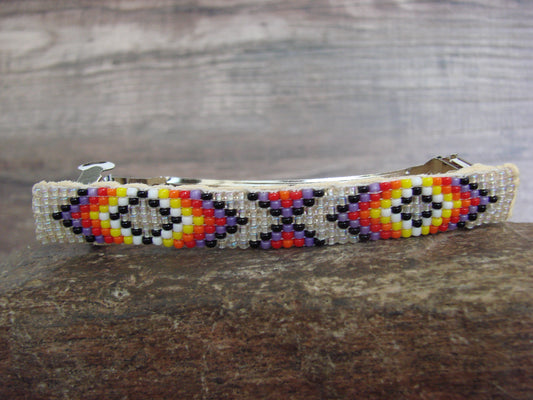 Native American Hand Beaded Hair Barrette by Cleveland