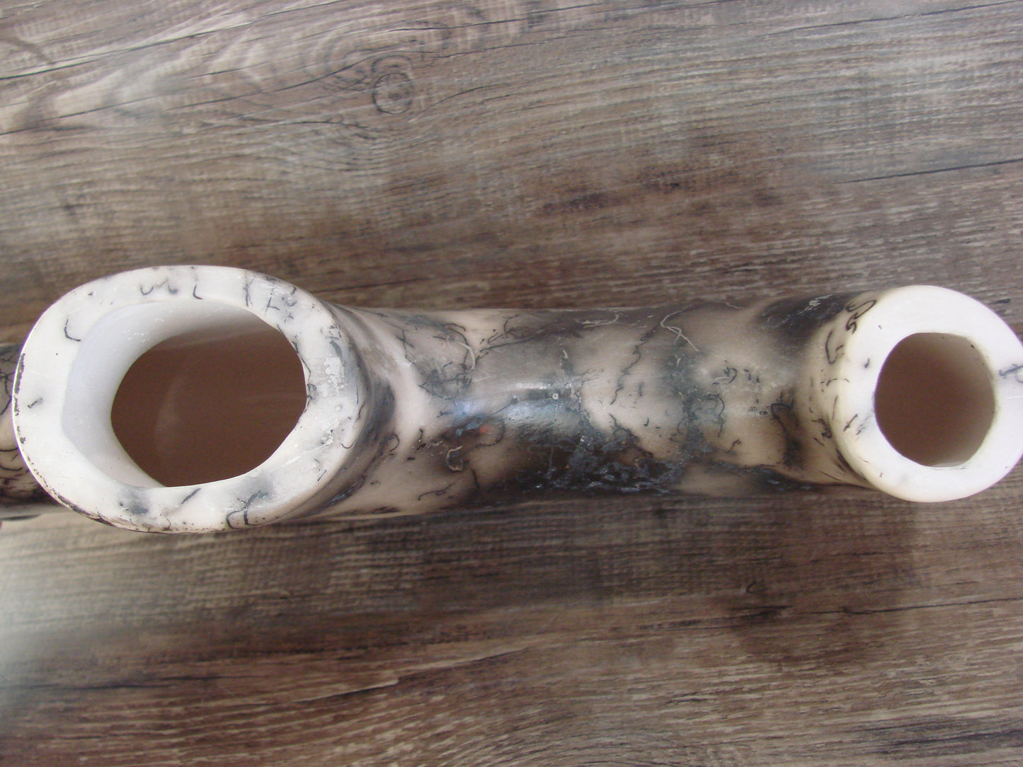 Native American Pottery Horse Hair Buffalo Sculpture by Yellow Corn