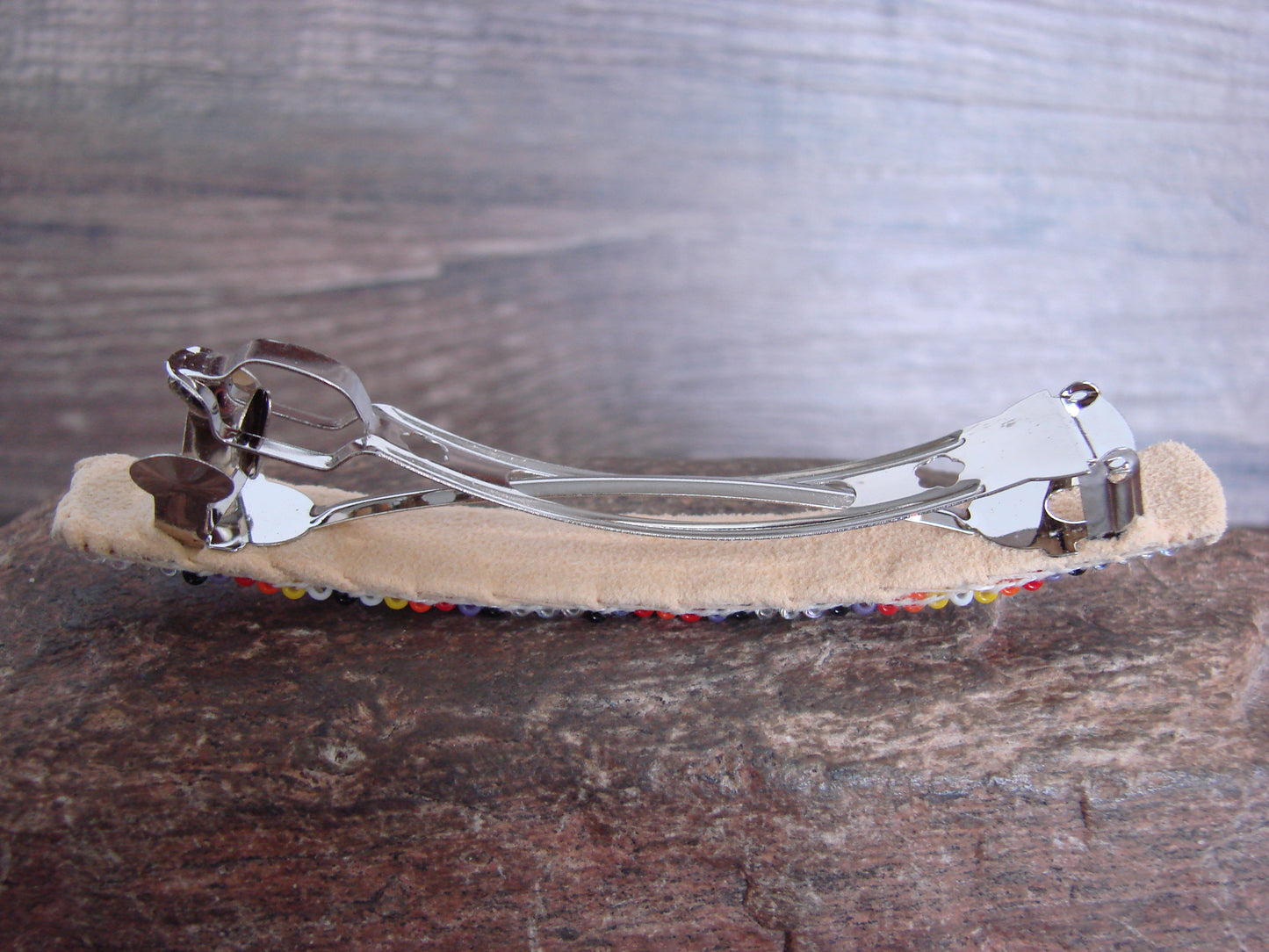 Native American Hand Beaded Hair Barrette by Cleveland