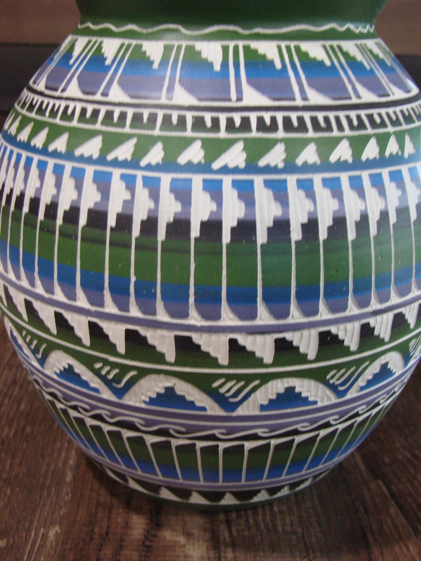 Native American Hand Etched & Hand Painted Pottery - Gilmore