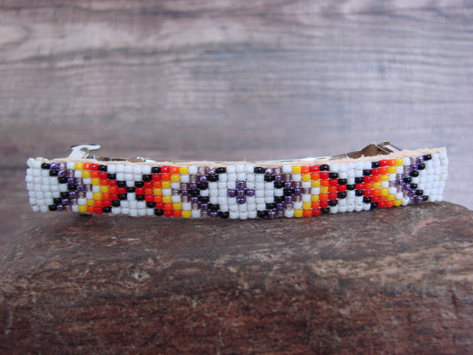 Native American Hand Beaded Hair Barrette by Cleveland