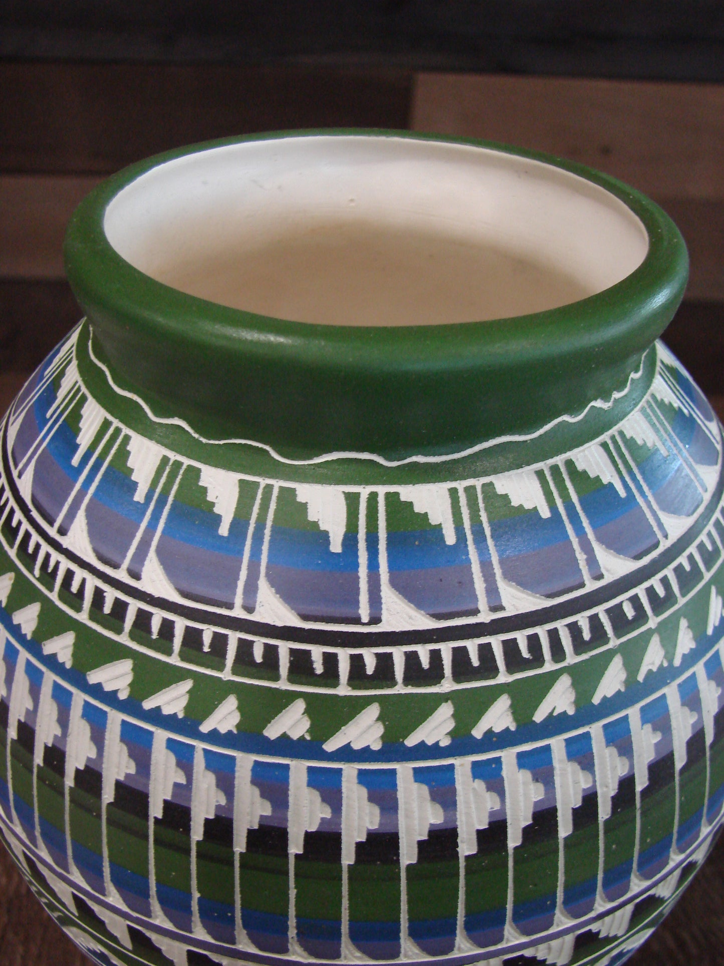 Native American Hand Etched & Hand Painted Pottery - Gilmore
