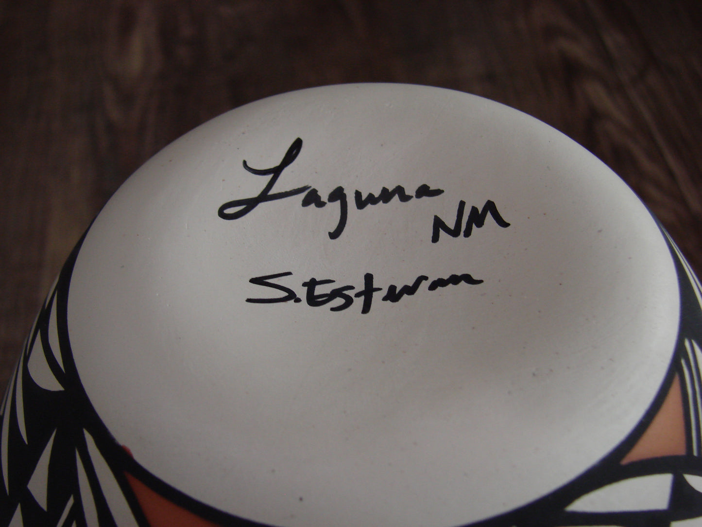 Native American Hand Painted Fine Line Acoma Pottery by Estevan