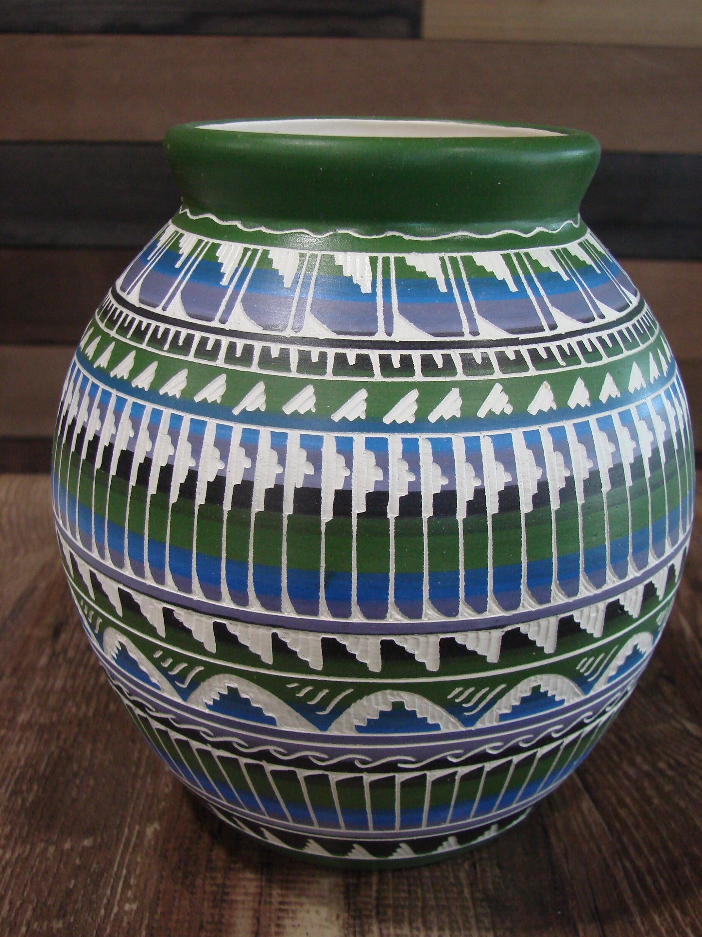 Native American Hand Etched & Hand Painted Pottery - Gilmore