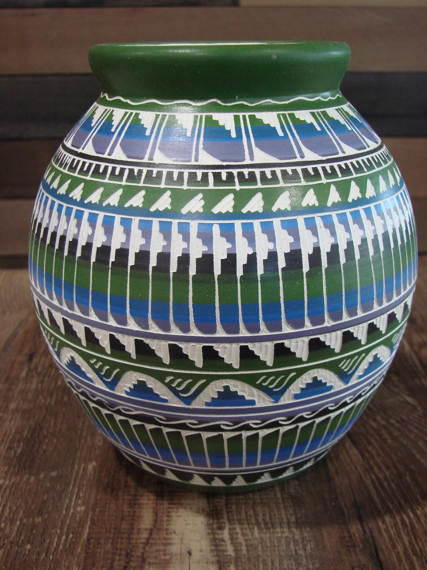 Native American Hand Etched & Hand Painted Pottery - Gilmore