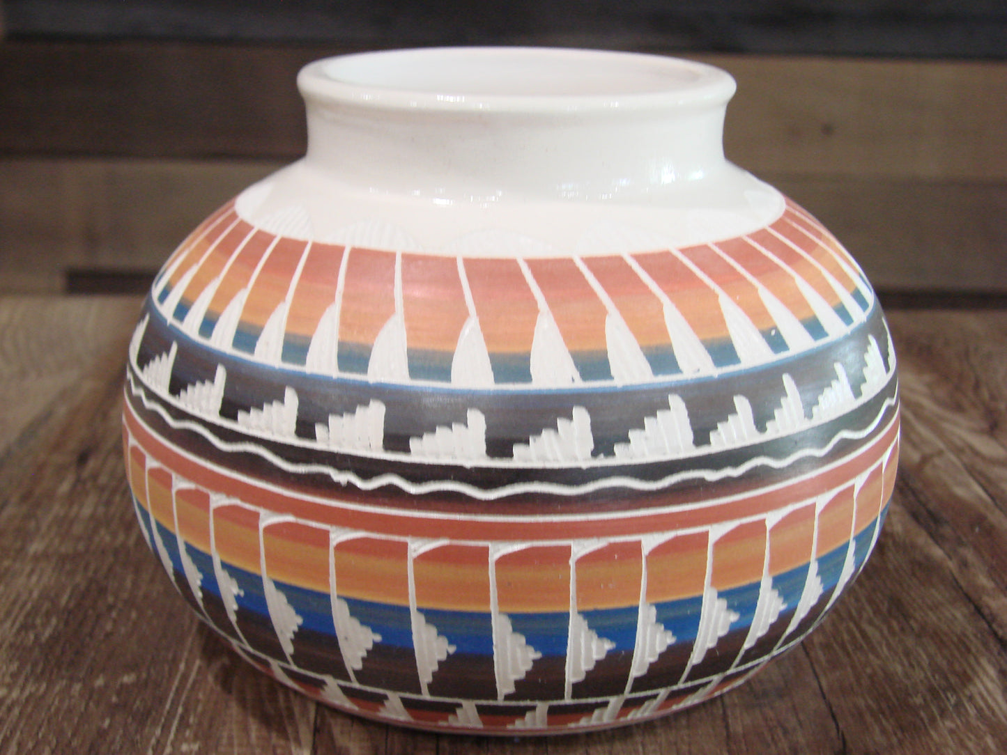 Native American Hand Etched & Hand Painted Pottery - Gilmore