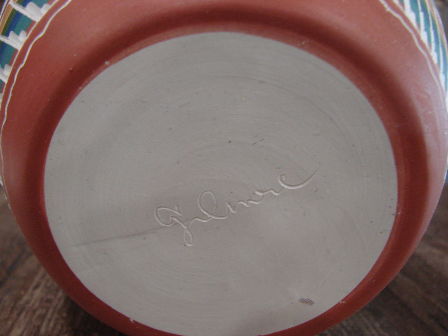 Native American Hand Etched & Hand Painted Pottery - Gilmore