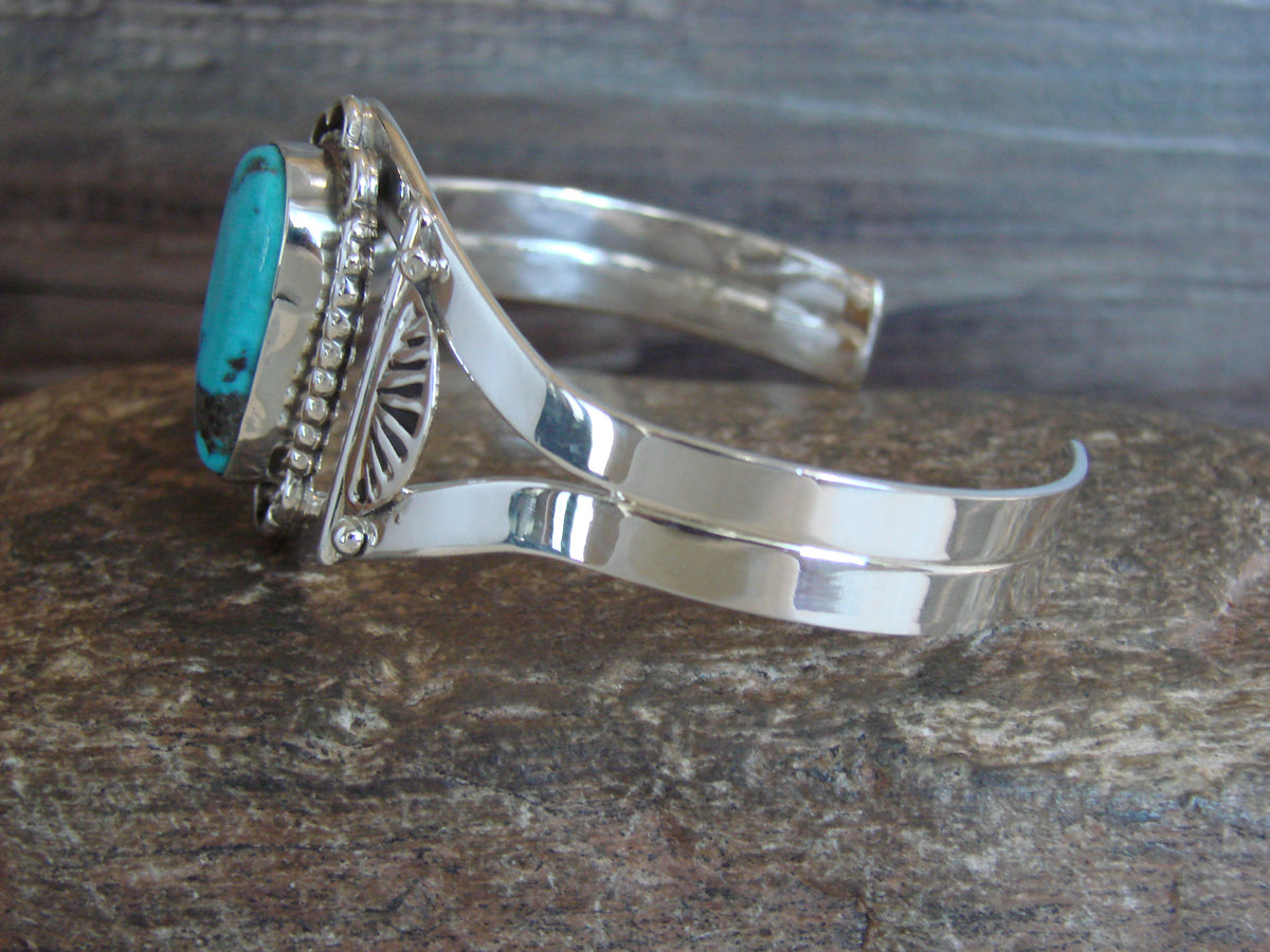 Native American Sterling Silver & Turquoise Bracelet by Bahe