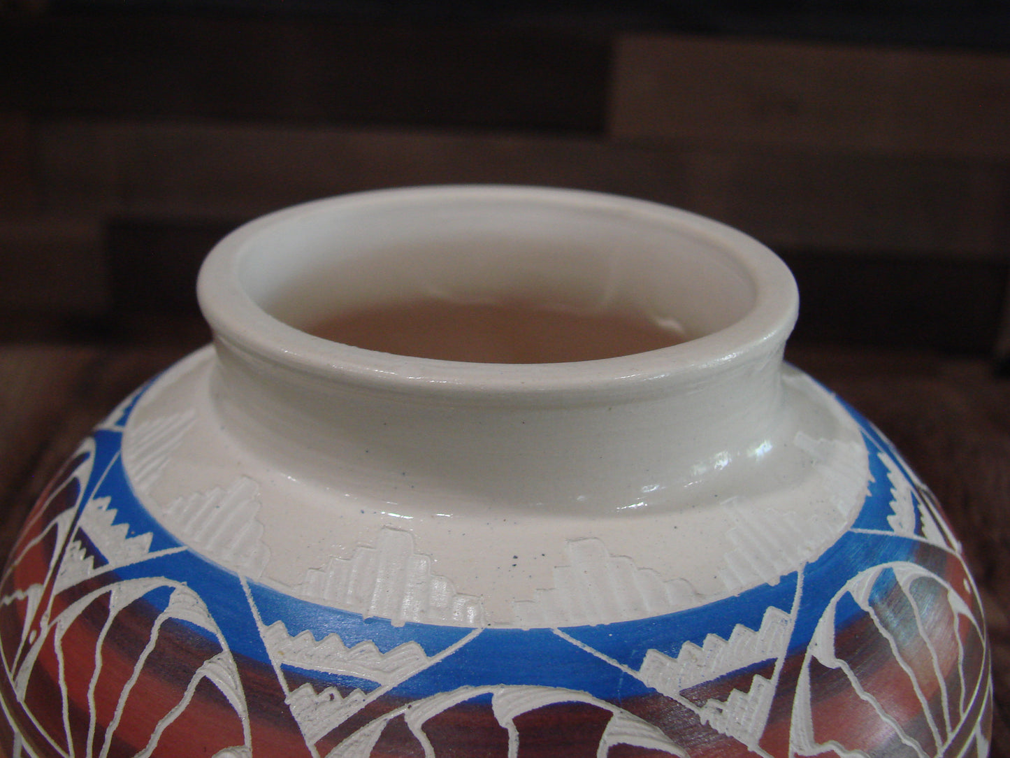 Native American Hand Etched & Hand Painted Pottery - Gilmore