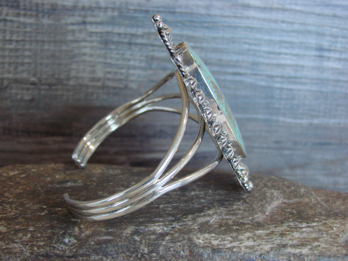 Native American Sterling Silver & Turquoise Bracelet by Calladitto