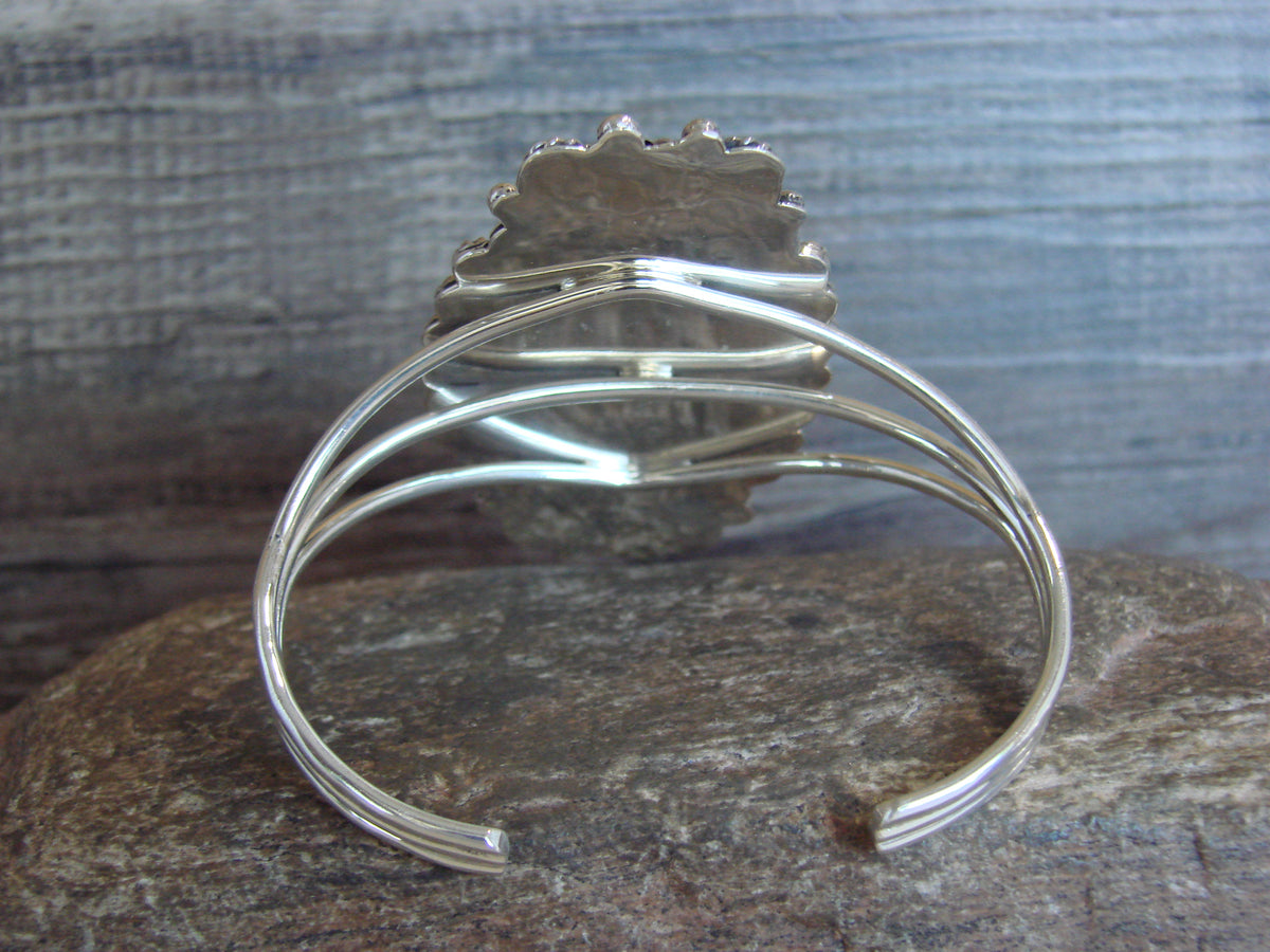 Native American Sterling Silver & Turquoise Bracelet by Calladitto