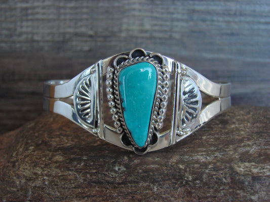 Native American Sterling Silver & Turquoise Bracelet by Bahe