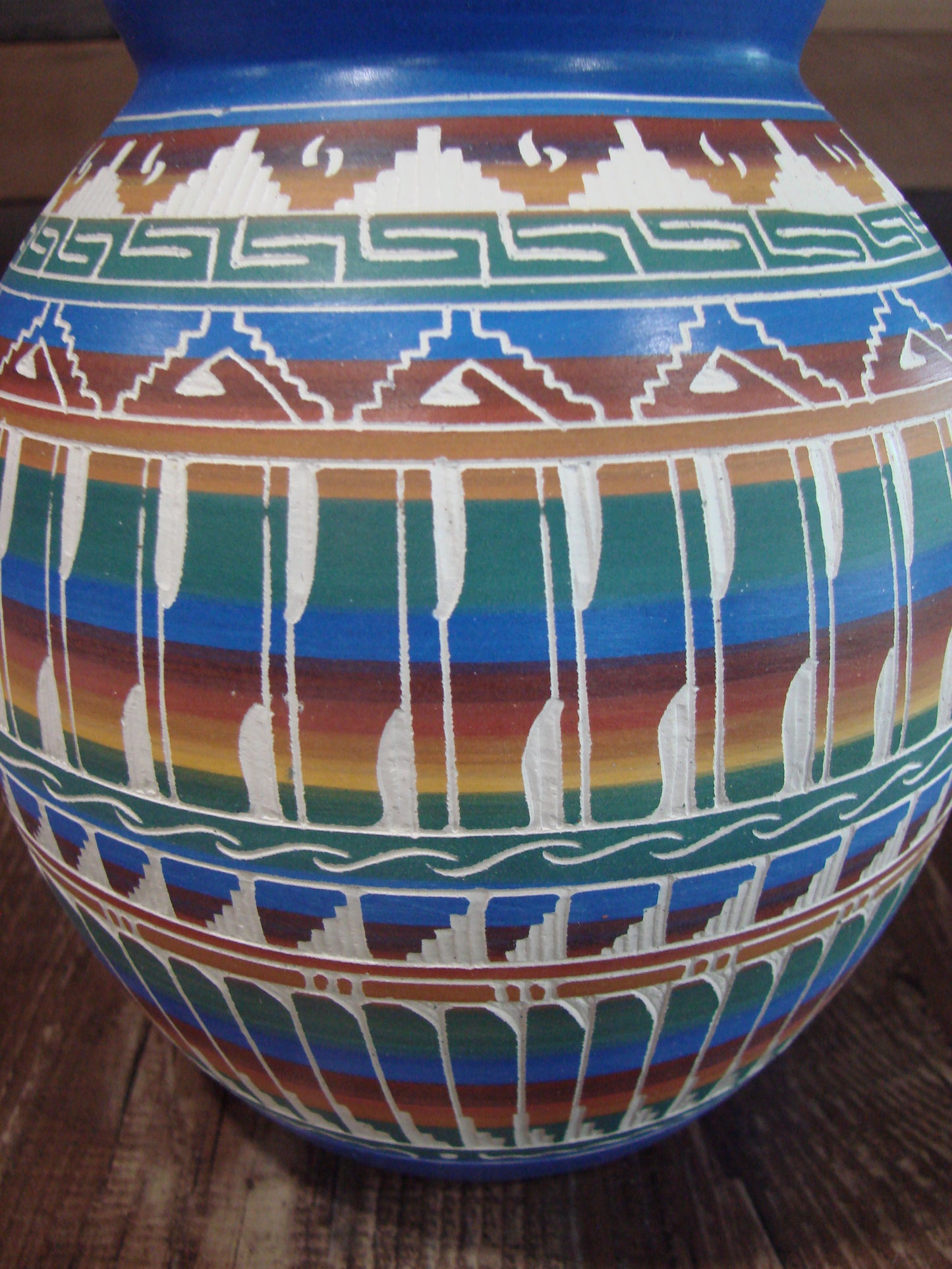 Native American Hand Etched & Hand Painted Pottery - Gilmore