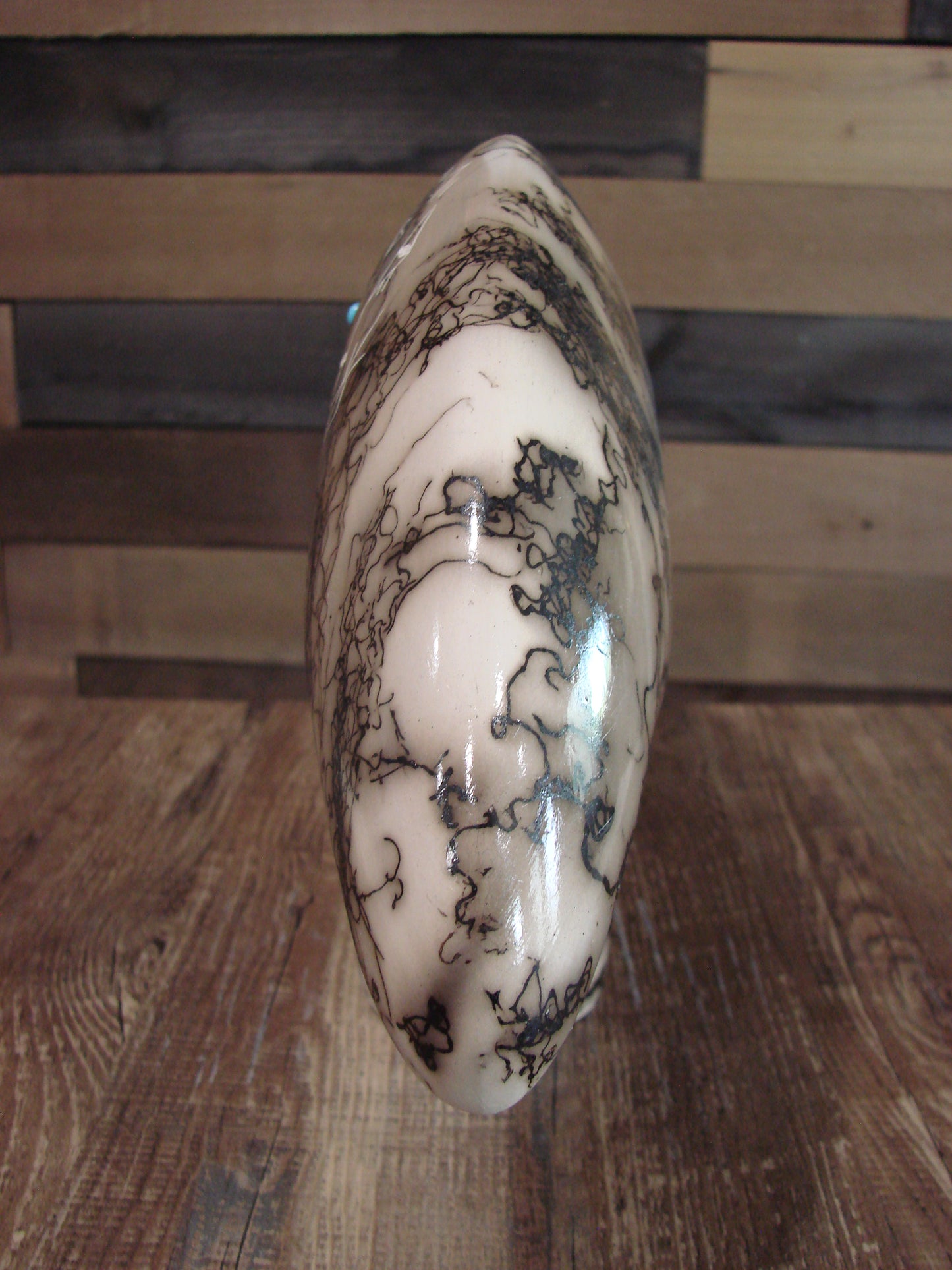 Native American Pottery Horse Hair Bear Sculpture by Vail