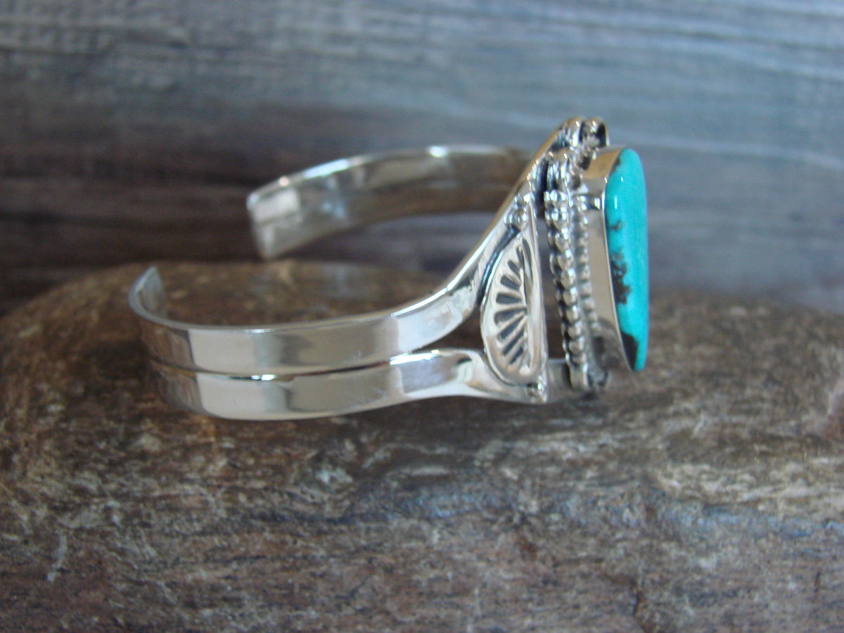 Native American Sterling Silver & Turquoise Bracelet by Bahe