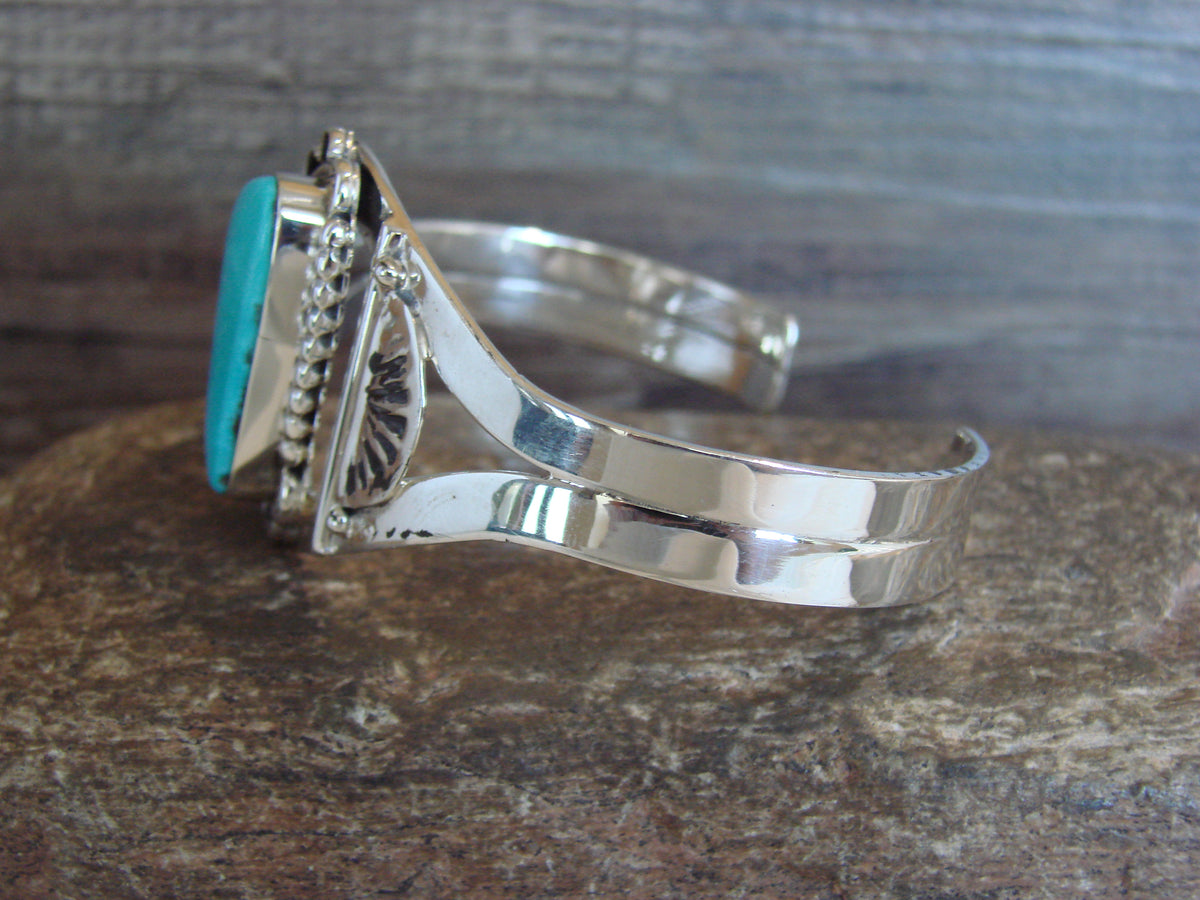 Native American Sterling Silver & Turquoise Bracelet by Bahe