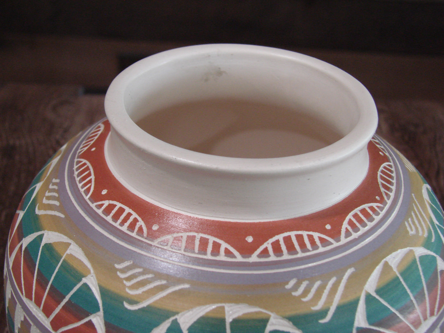 Native American Hand Etched & Hand Painted Pottery - Gilmore