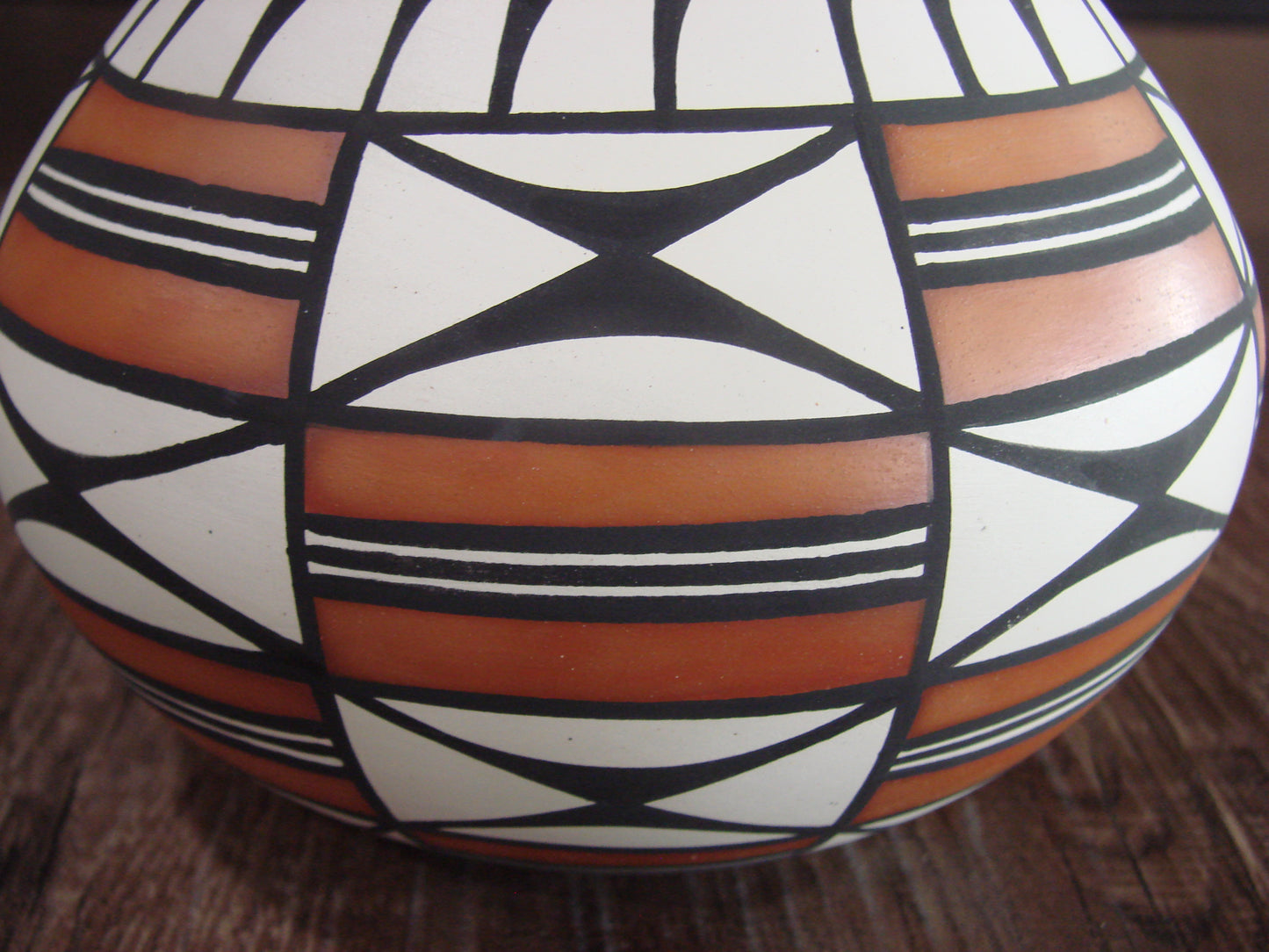 Native American Hand Painted Fine Line Acoma Pottery by Estevan