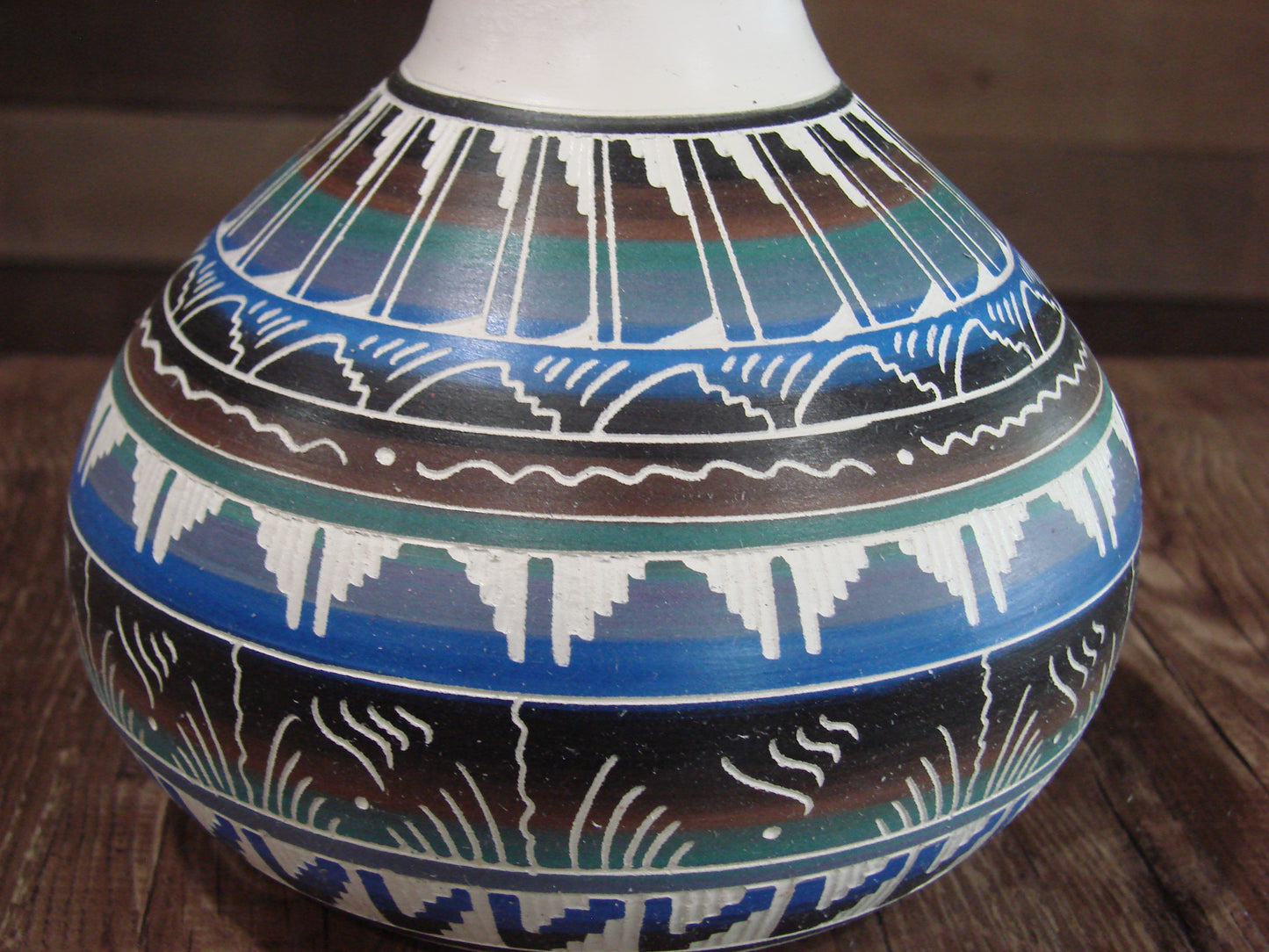 Native American Hand Etched & Hand Painted Pottery - Gilmore