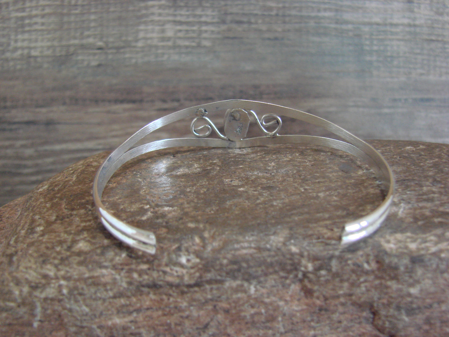 Native American Sterling Silver & Turquoise Bracelet by Lincoln