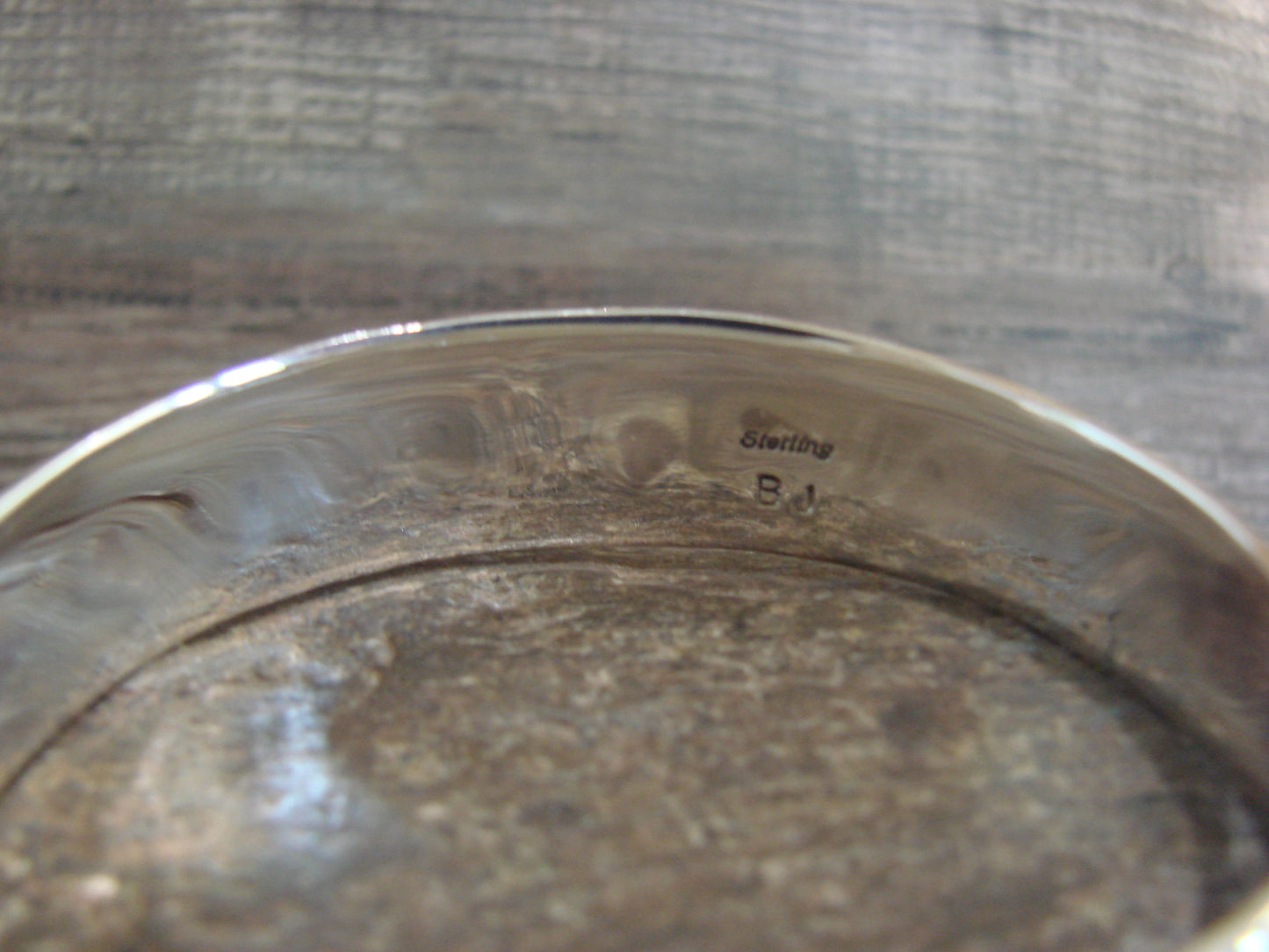 Native American Sterling Silver Floral Turquoise Bracelet by Joe
