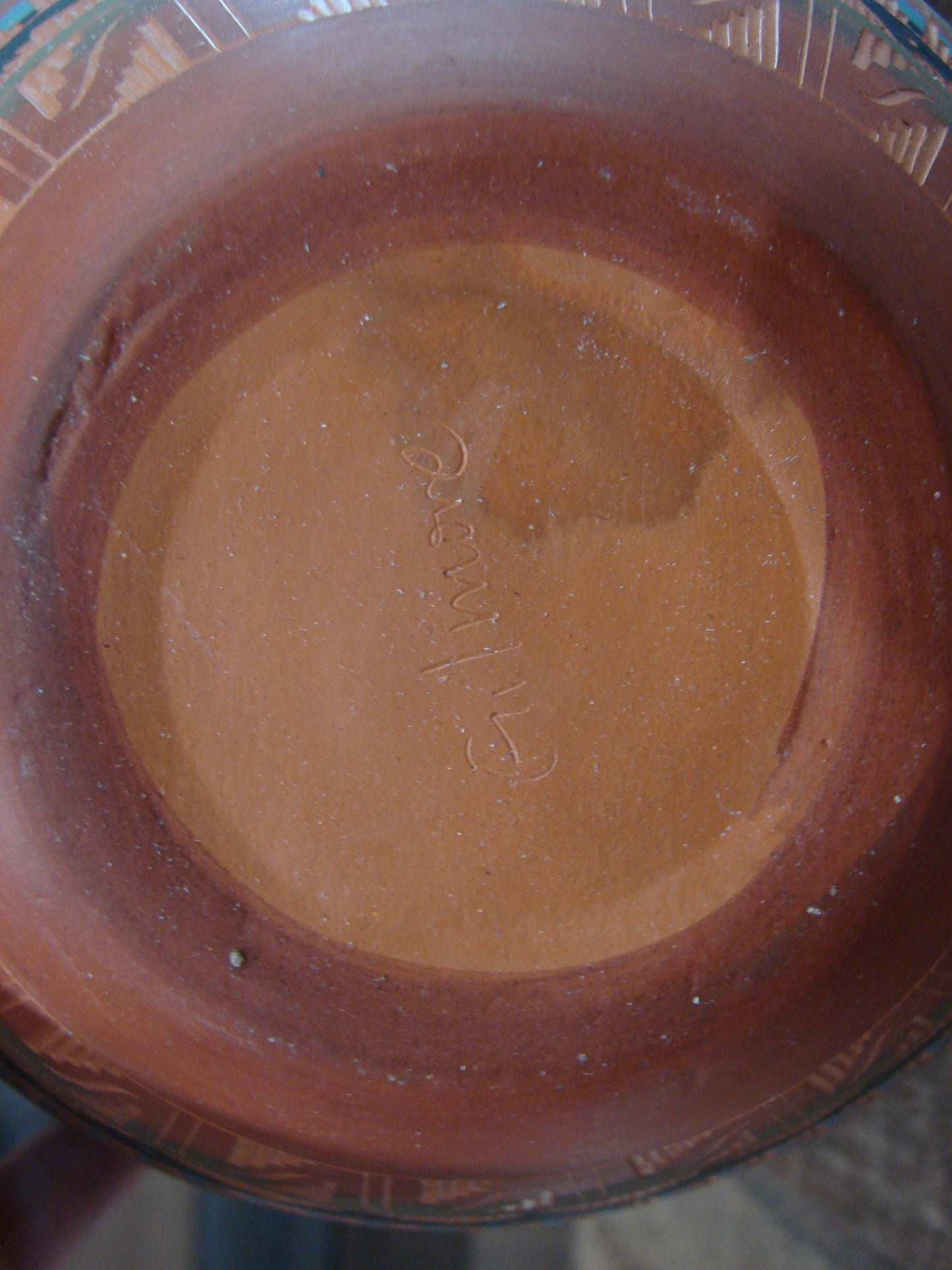 Native American Hand Etched & Hand Painted Pottery - Gilmore