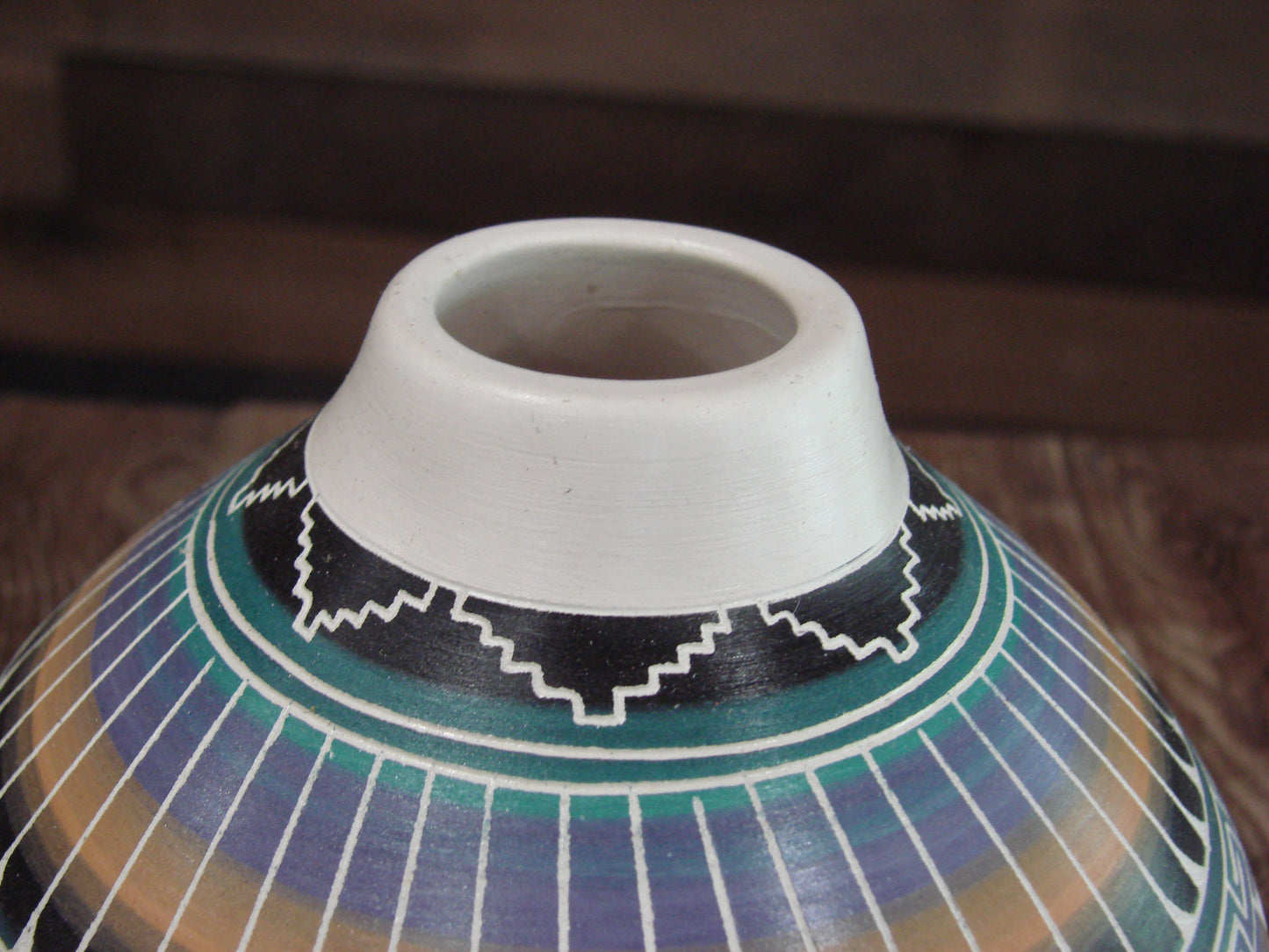 Native American Hand Etched & Hand Painted Pottery - Gilmore