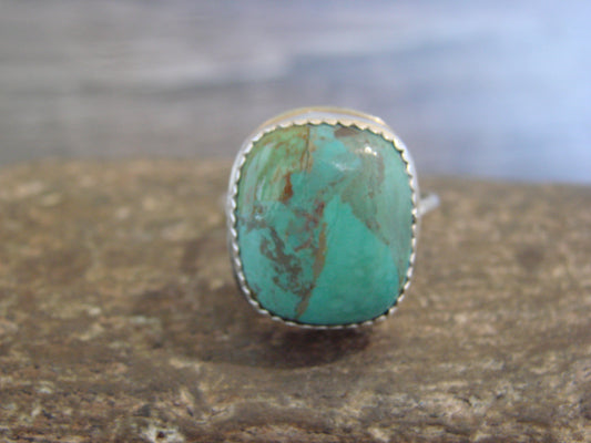 Native American Sterling Silver & Turquoise Ring - Begay - Size 10