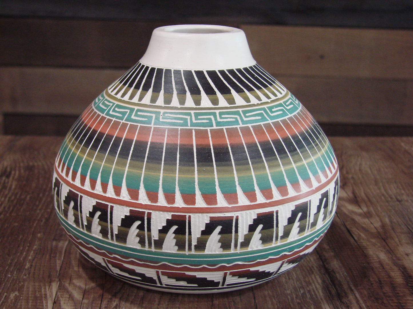 Native American Hand Etched & Hand Painted Pottery - Gilmore