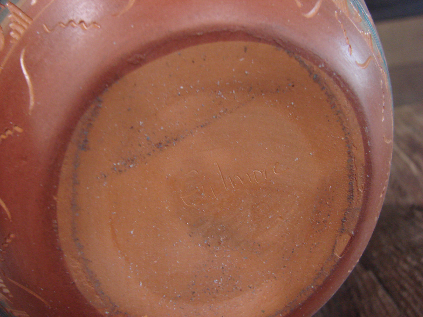Native American Hand Etched & Hand Painted Pottery - Gilmore
