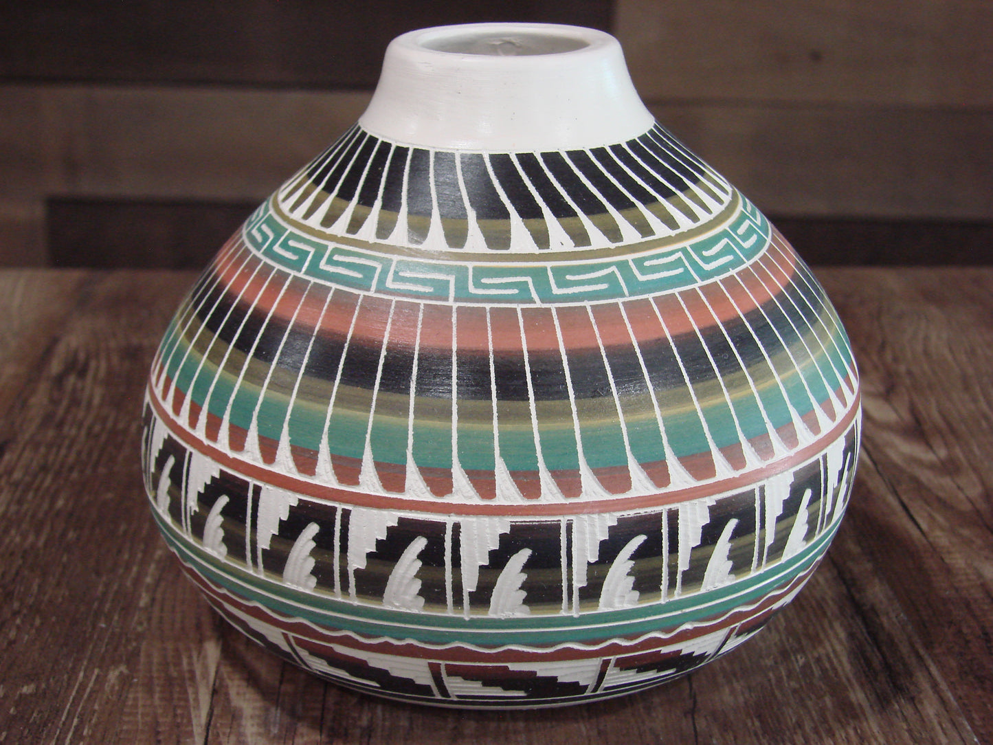 Native American Hand Etched & Hand Painted Pottery - Gilmore