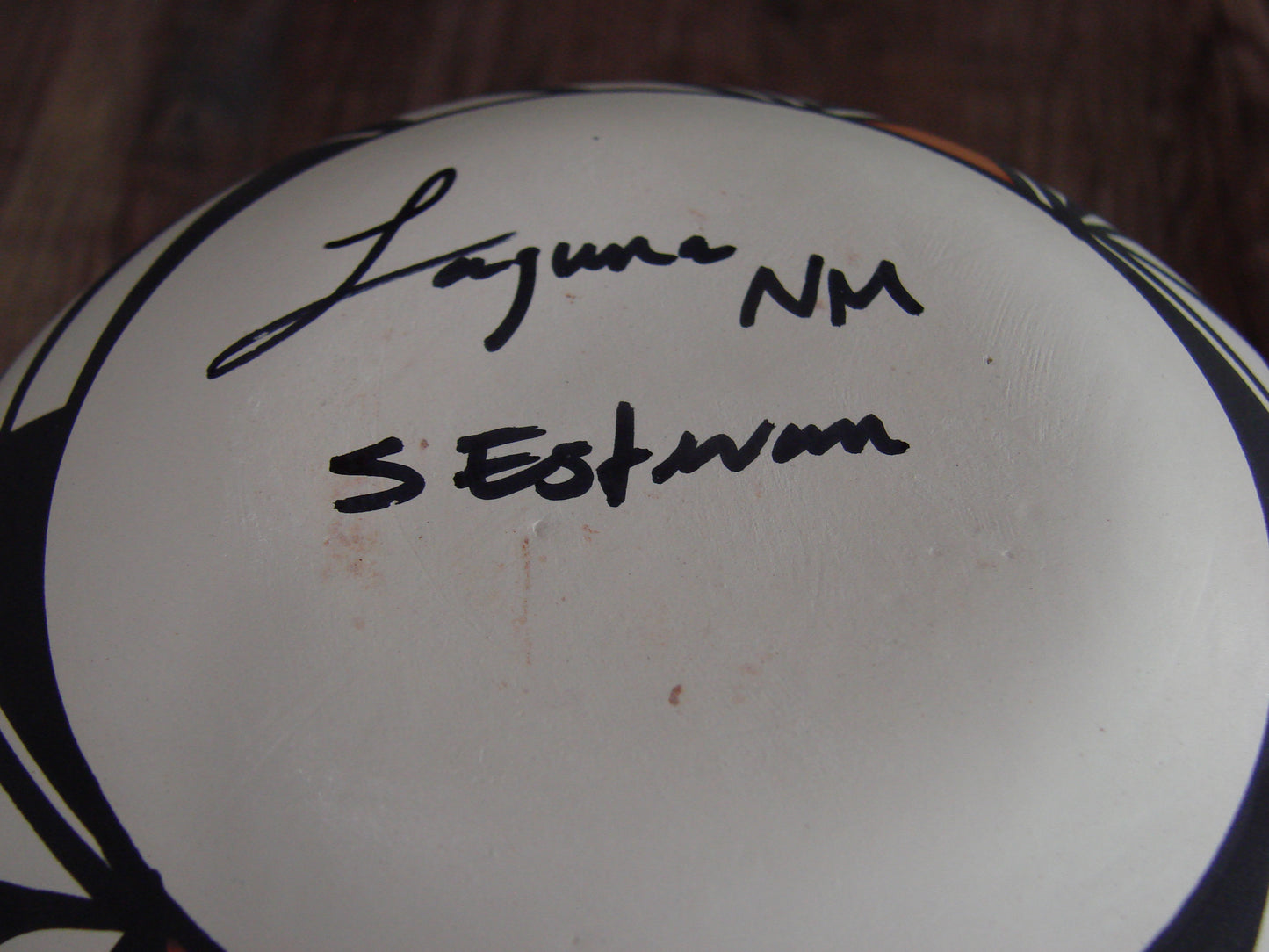 Native American Hand Painted Fine Line Acoma Pottery by Estevan