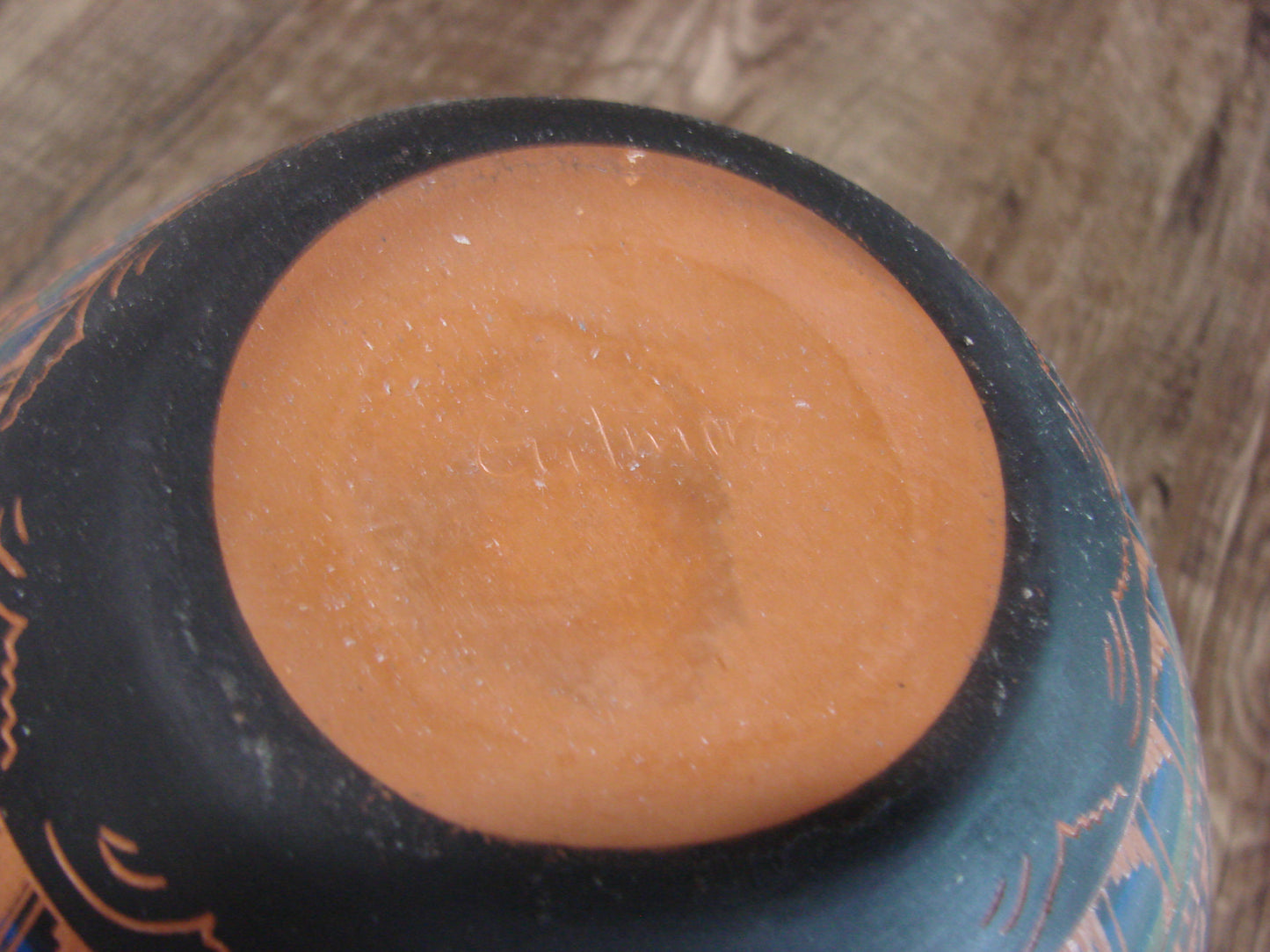 Native American Hand Etched & Hand Painted Pottery - Gilmore
