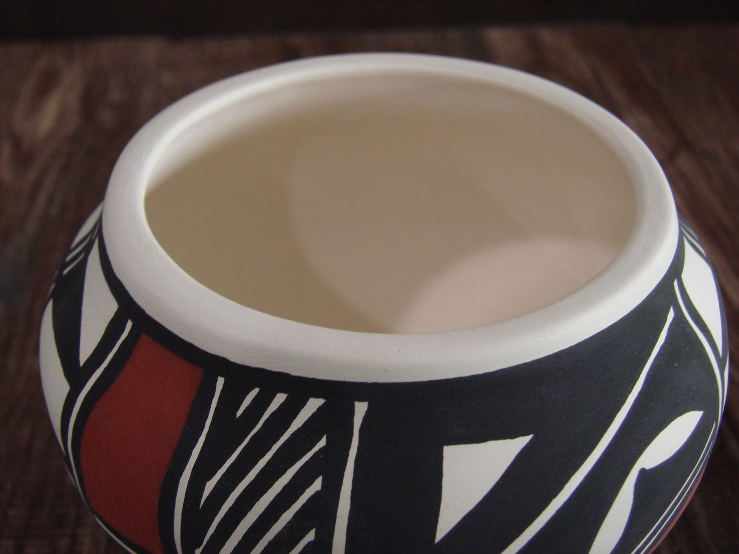 Small Native American Hand Painted Fine Line Acoma Pottery by Victorino