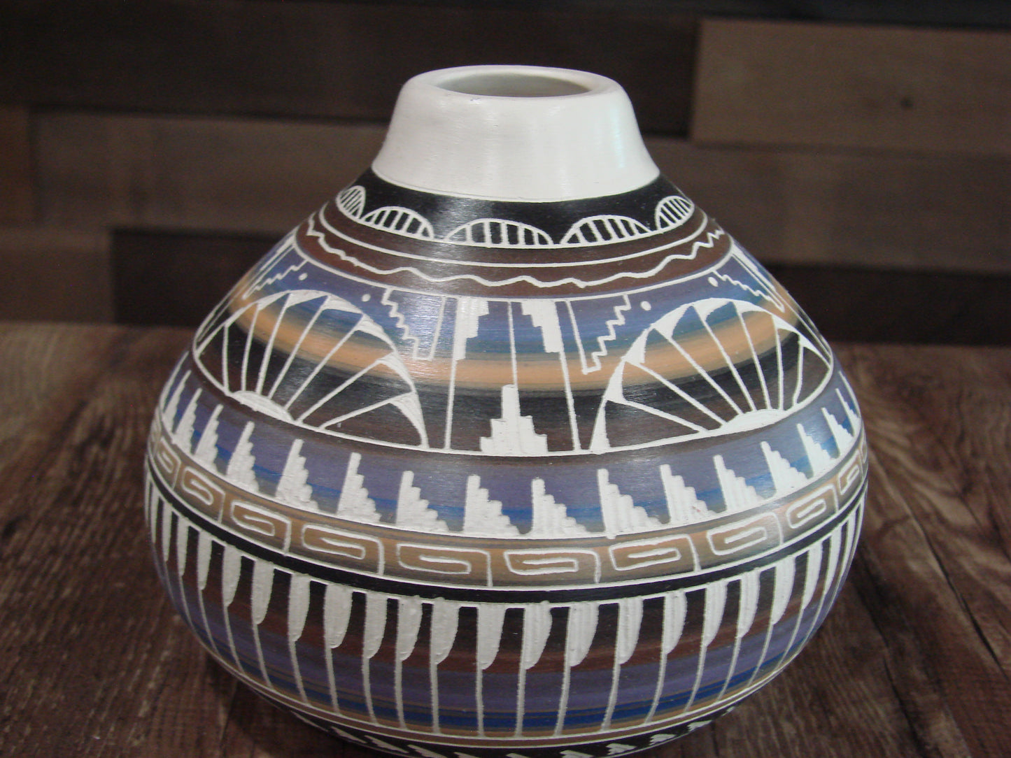 Native American Hand Etched & Hand Painted Pottery - Gilmore