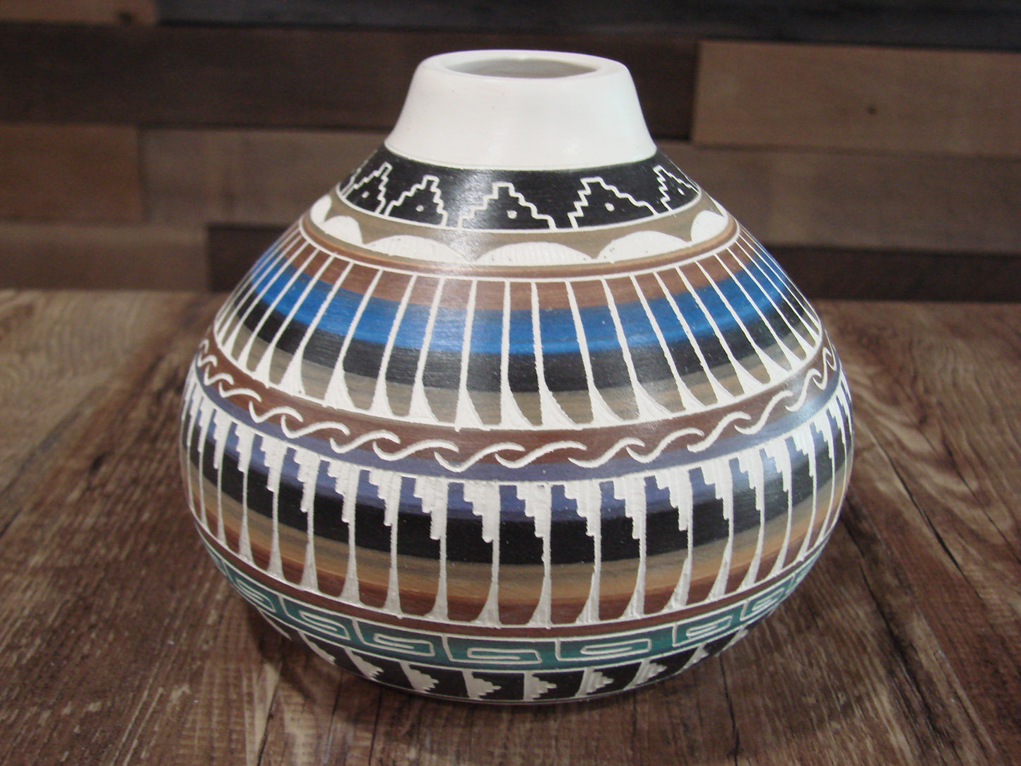 Native American Hand Etched & Hand Painted Pottery - Gilmore