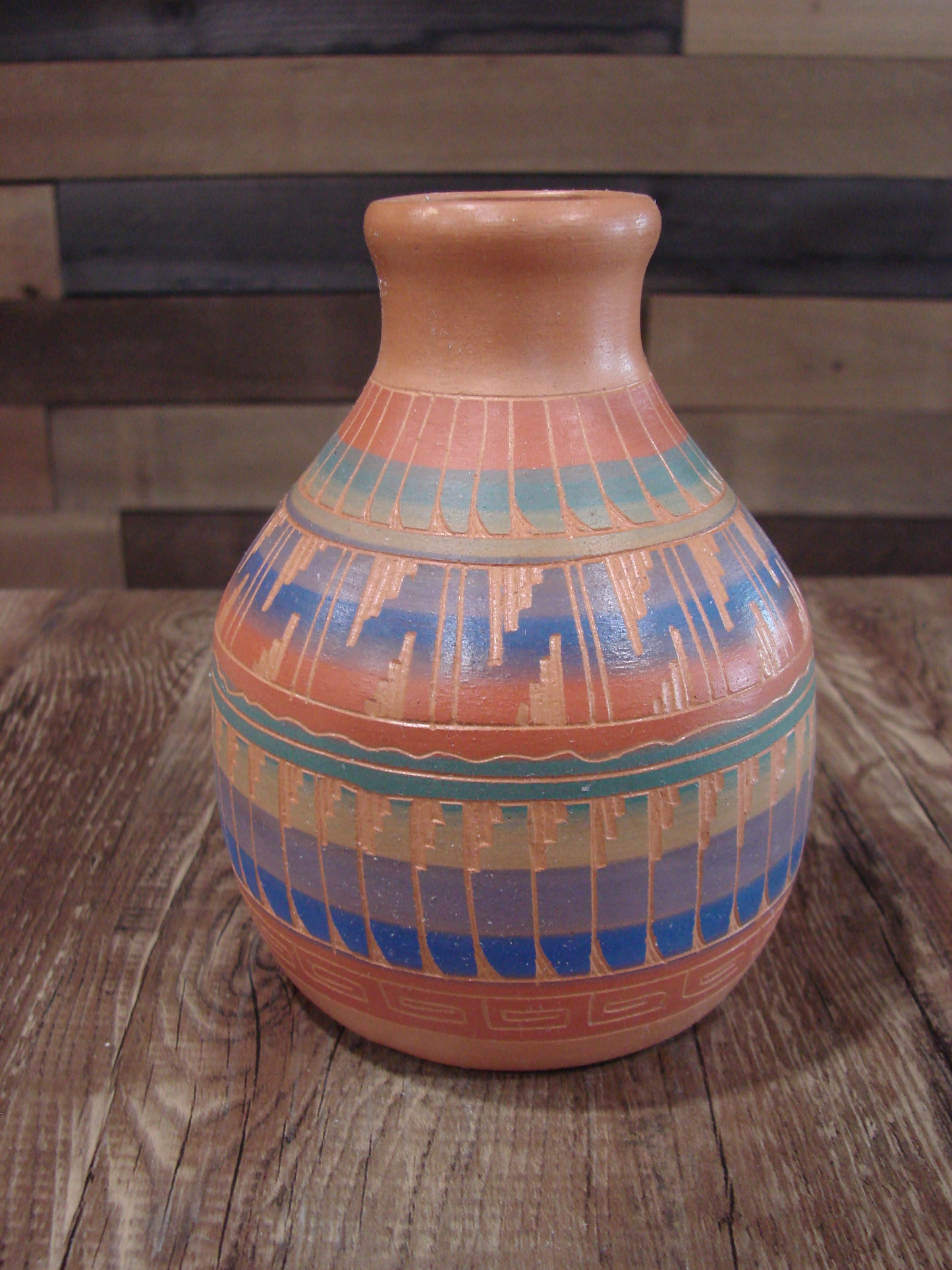 Native American Hand Etched & Hand Painted Pottery - Gilmore