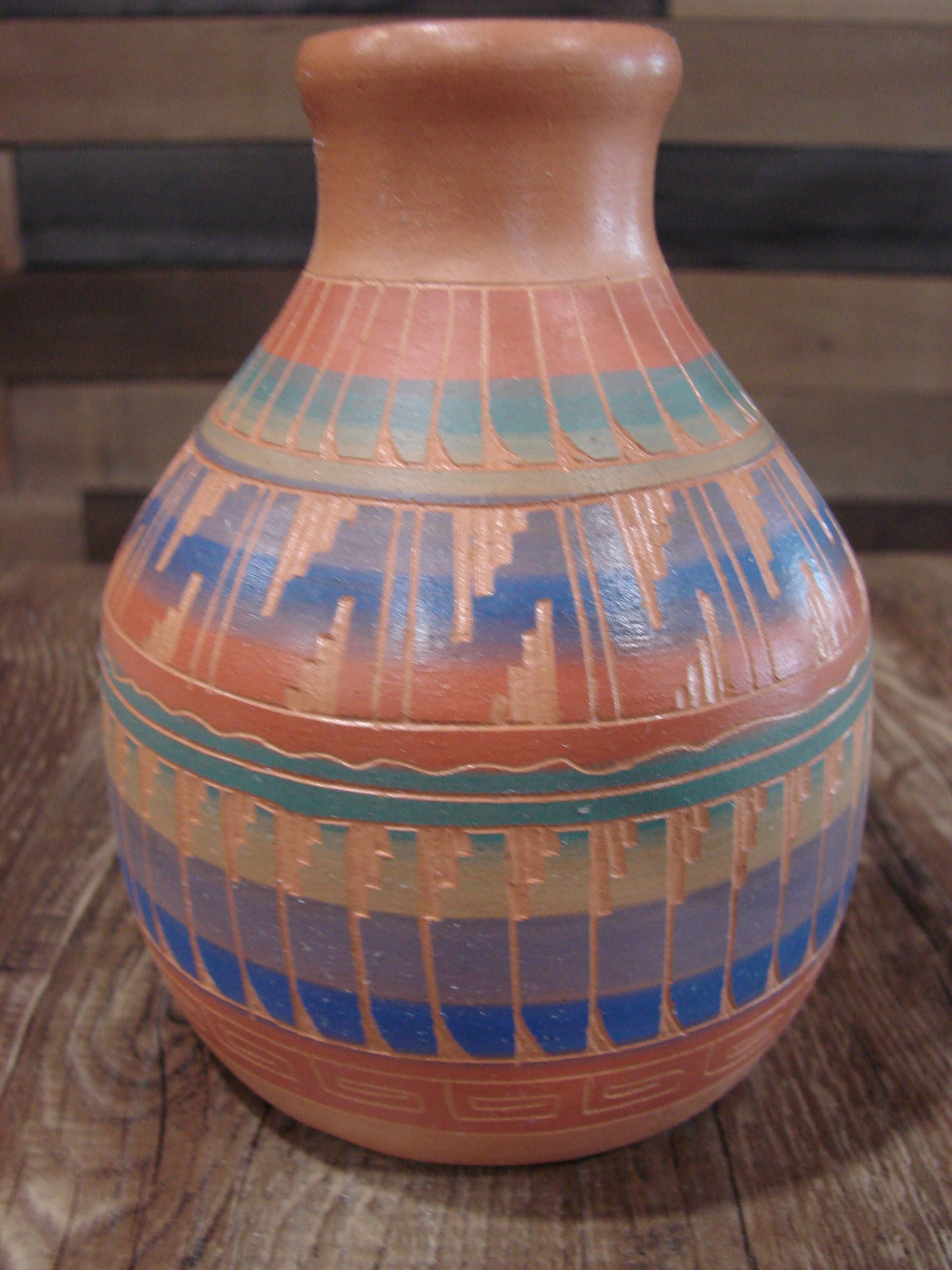 Native American Hand Etched & Hand Painted Pottery - Gilmore