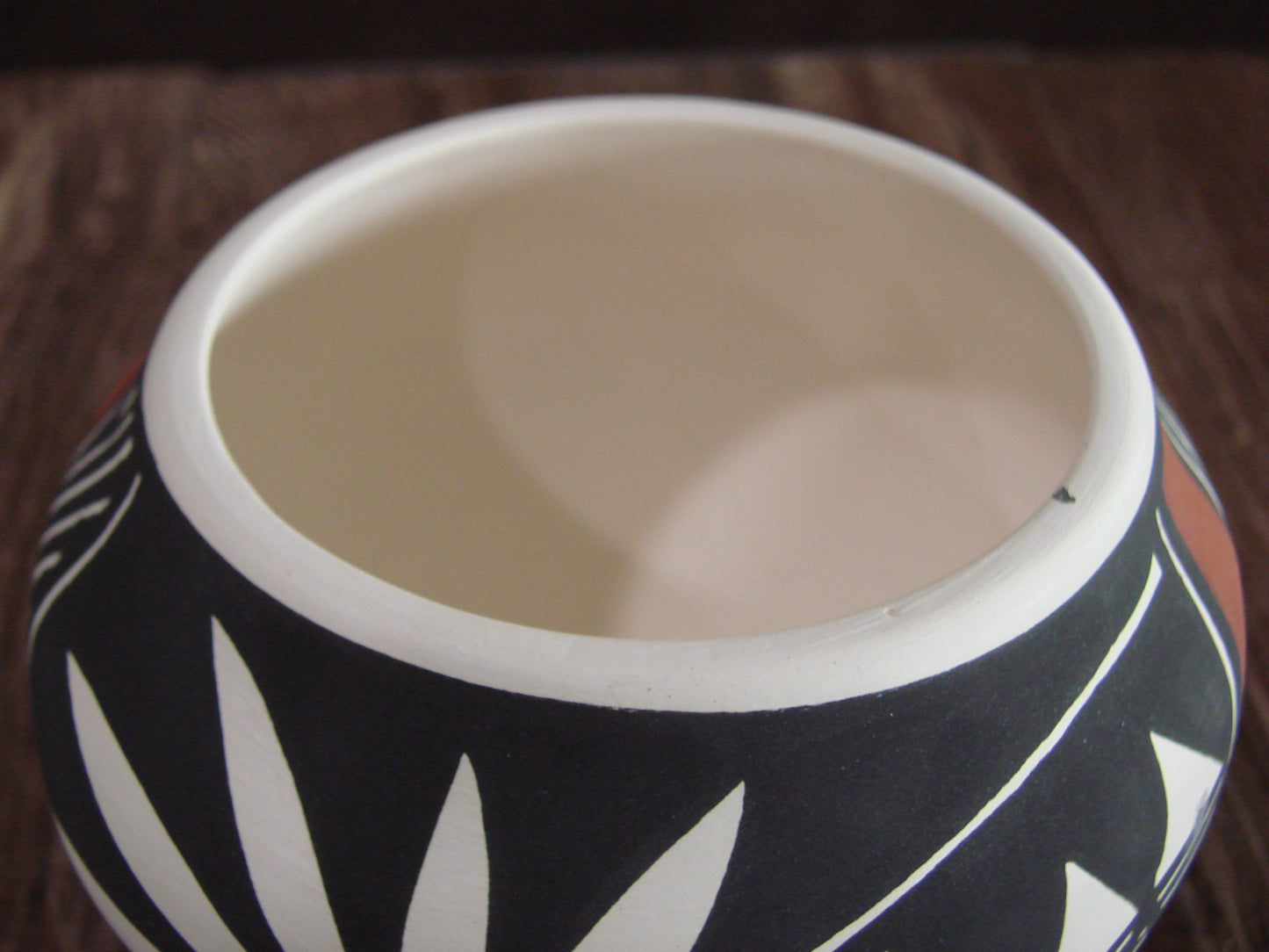 Small Native American Hand Painted Fine Line Acoma Pottery by Victorino