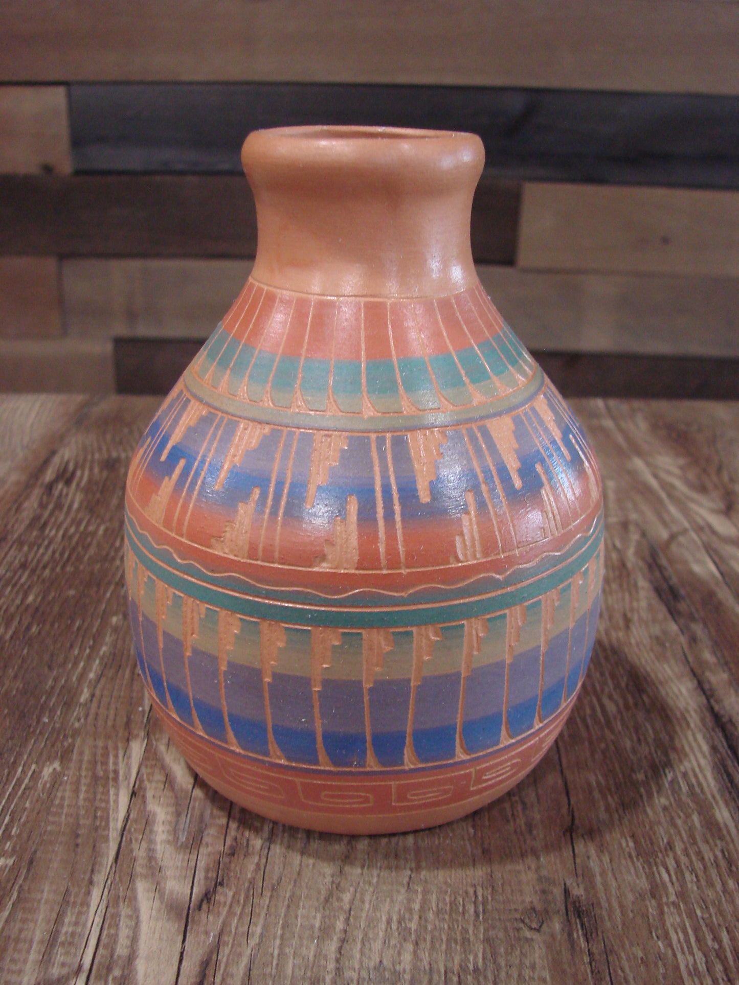 Native American Hand Etched & Hand Painted Pottery - Gilmore