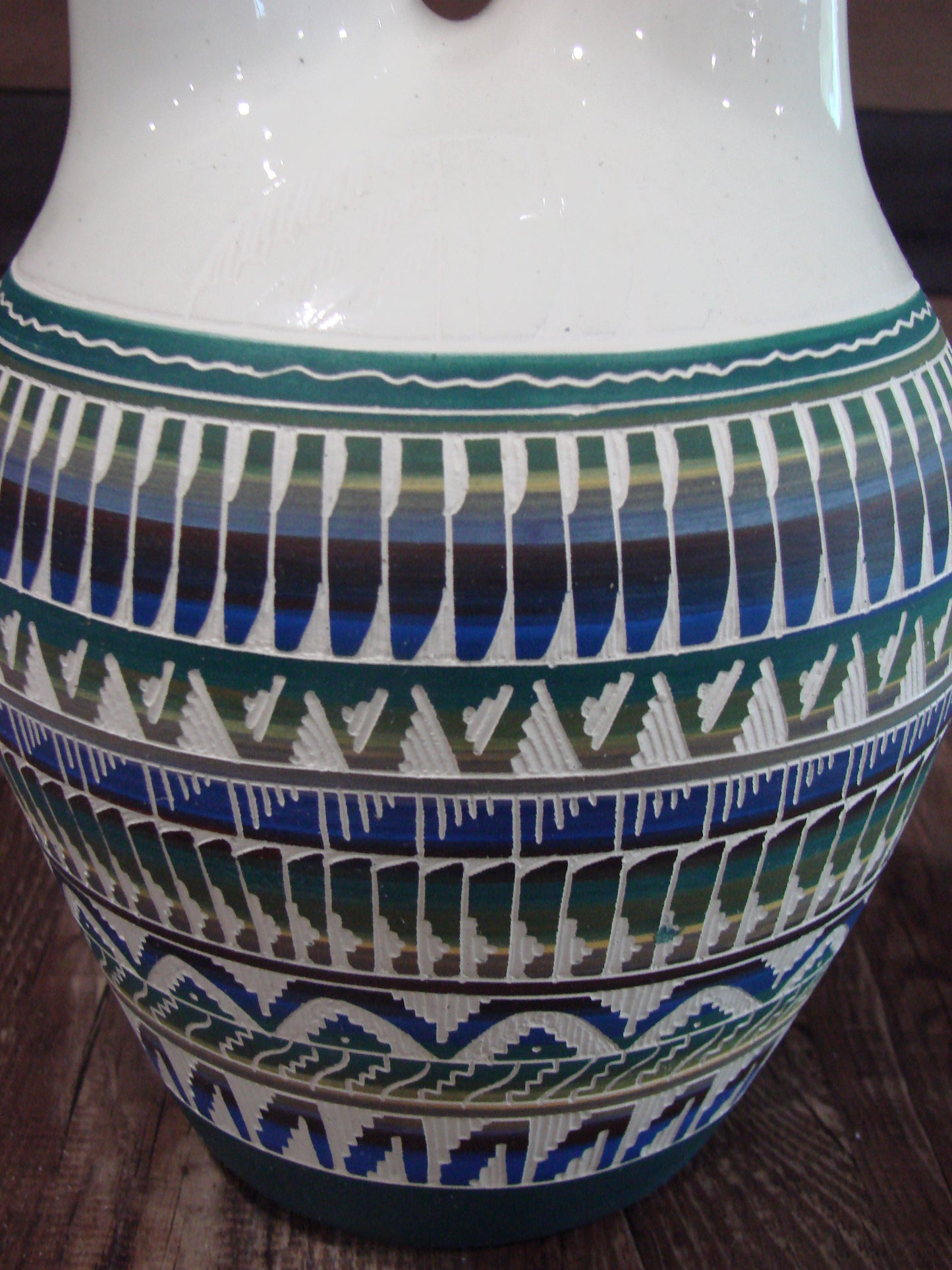 Native American Hand Etched & Hand Painted Wedding Vase - Gilmore