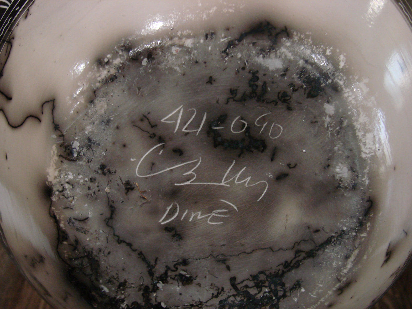 Native American Navajo Hand Etched Horse Hair Wedding Vase - Benally