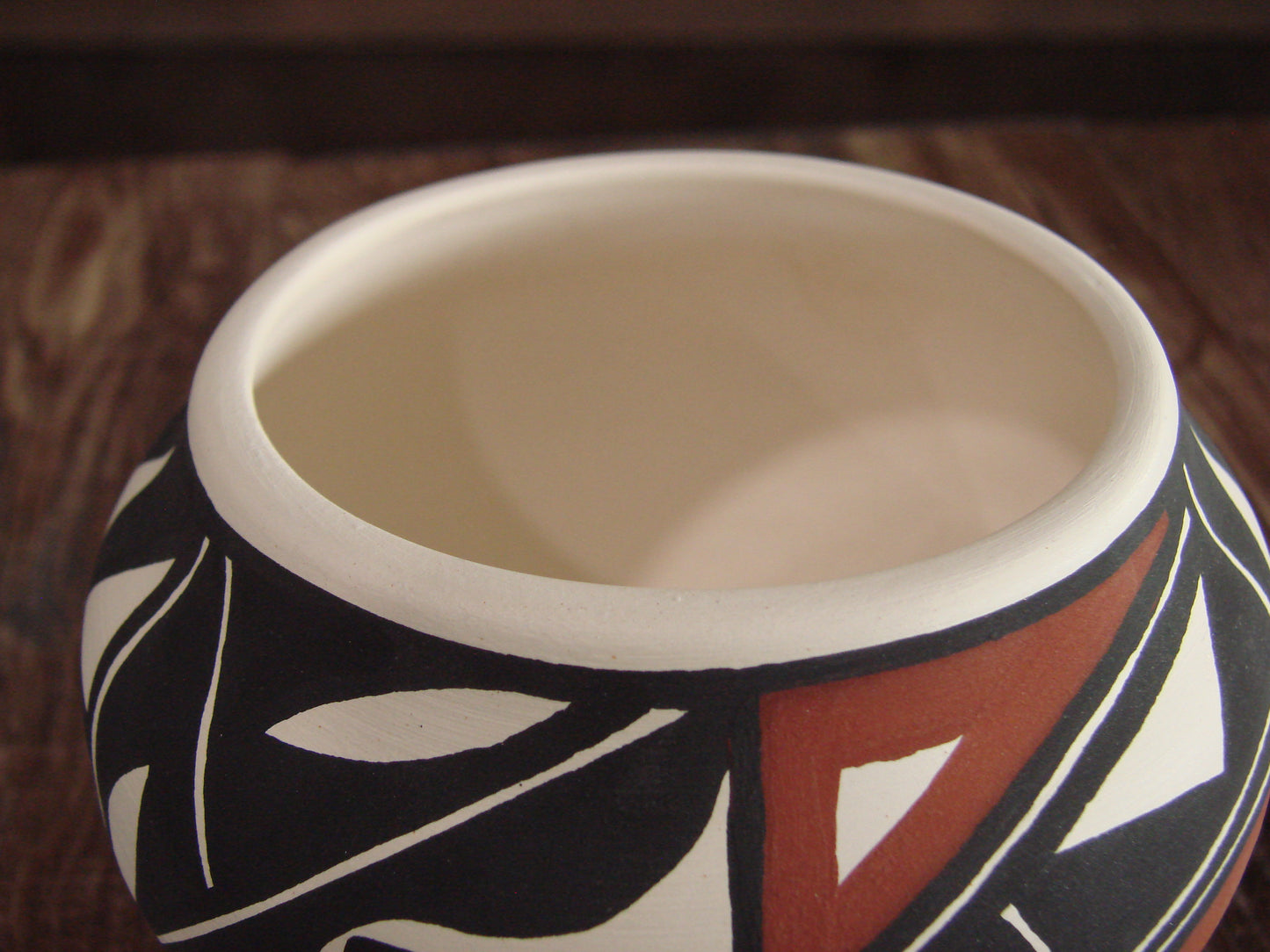 Small Native American Hand Painted Fine Line Acoma Pottery by Victorino