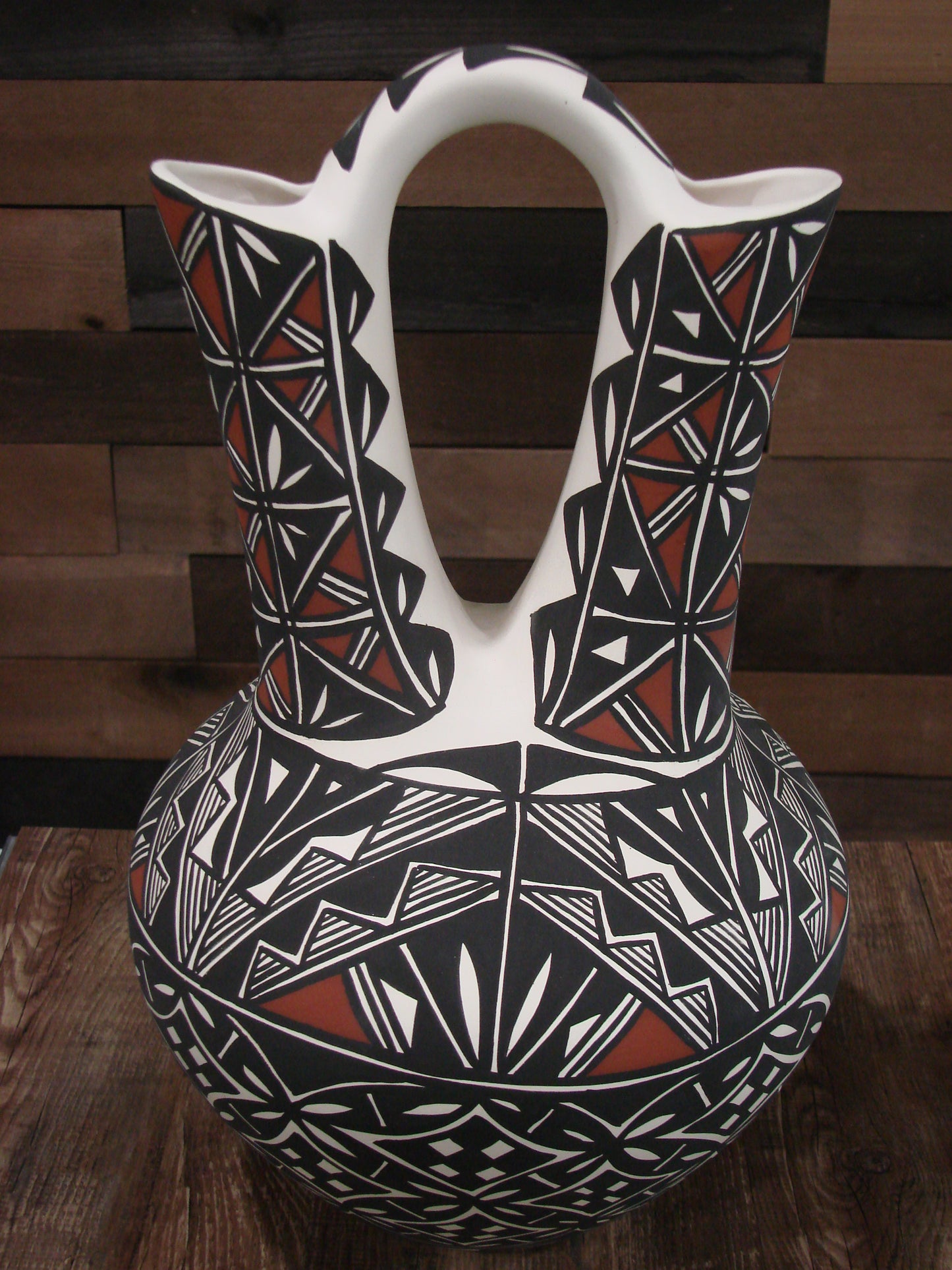 Native American Hand Painted Wedding Vase Pottery by Concho